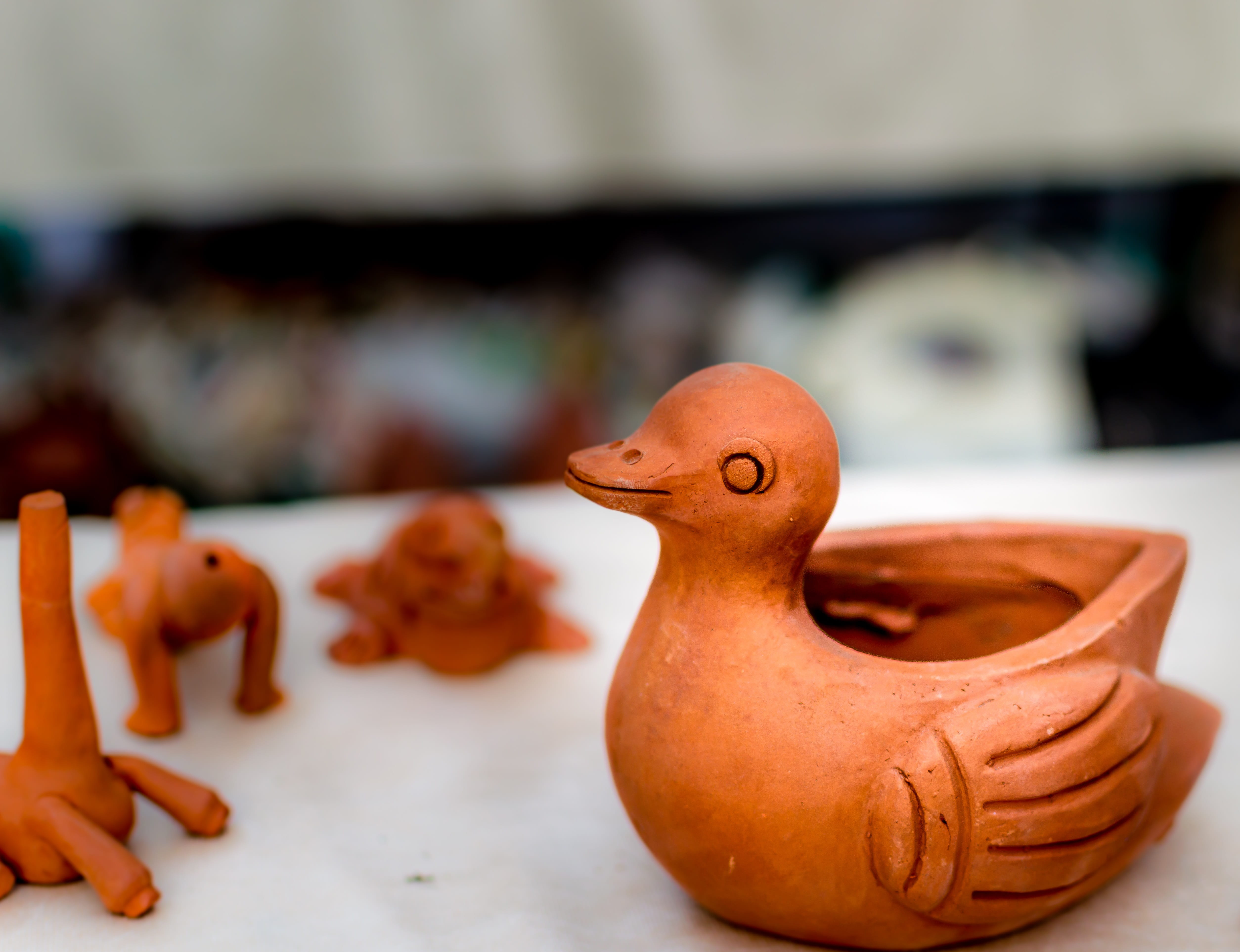 Skill, still life, Craftsman, human representation, creativity, handicraft work, brown, figurine, Handicraft, food, table, 4K, toy, selective focus, close-up, HD Wallpaper