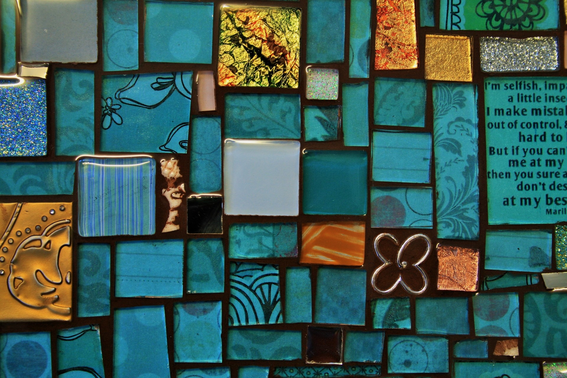 architecture, text, no people, creativity, pattern, backgrounds, mosaic, handwork, multi colored, turquoise colored, built structure, large group of objects, HD Wallpaper