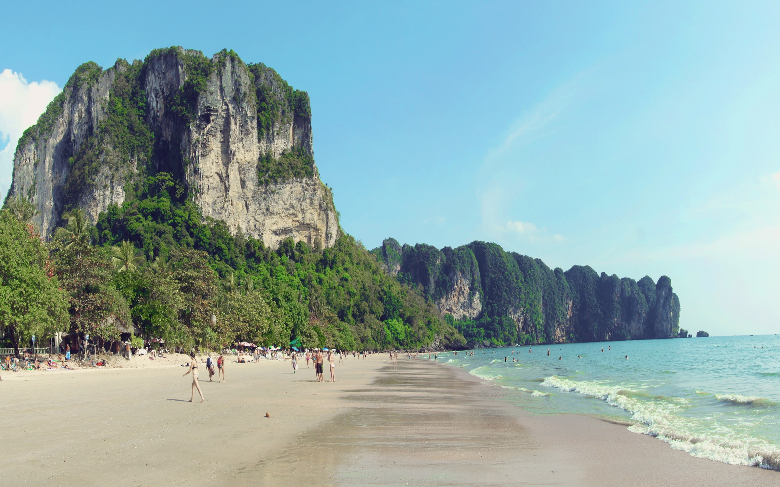 beach, nang, ao, panorama, 2K, HD Wallpaper
