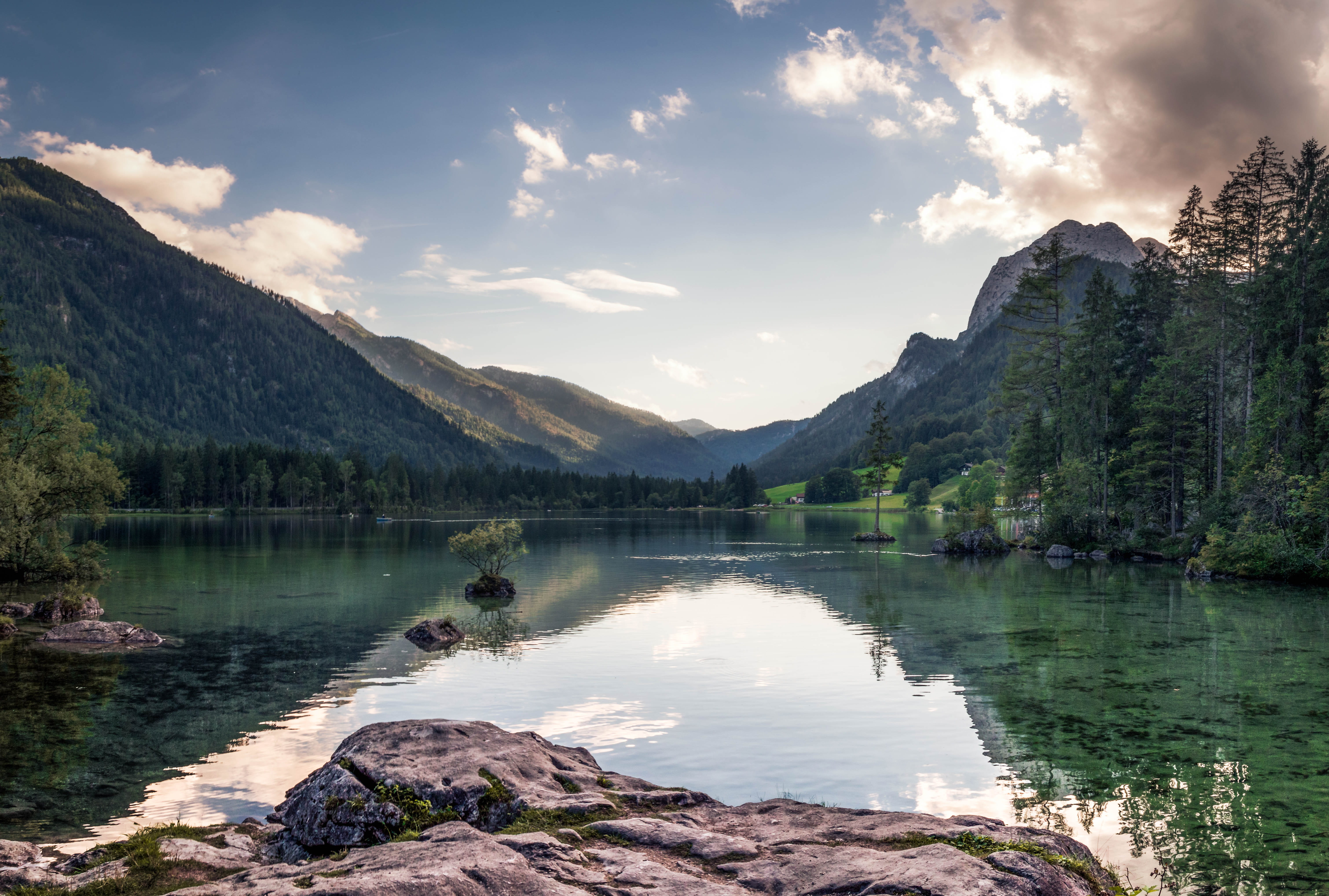 holiday, tranquil scene, tranquility, 5K, clear, amazing, bavaria, water, mountains, no people, tree, nature, day, cloud - sky, sky, germany, lake, idyllic, HD Wallpaper