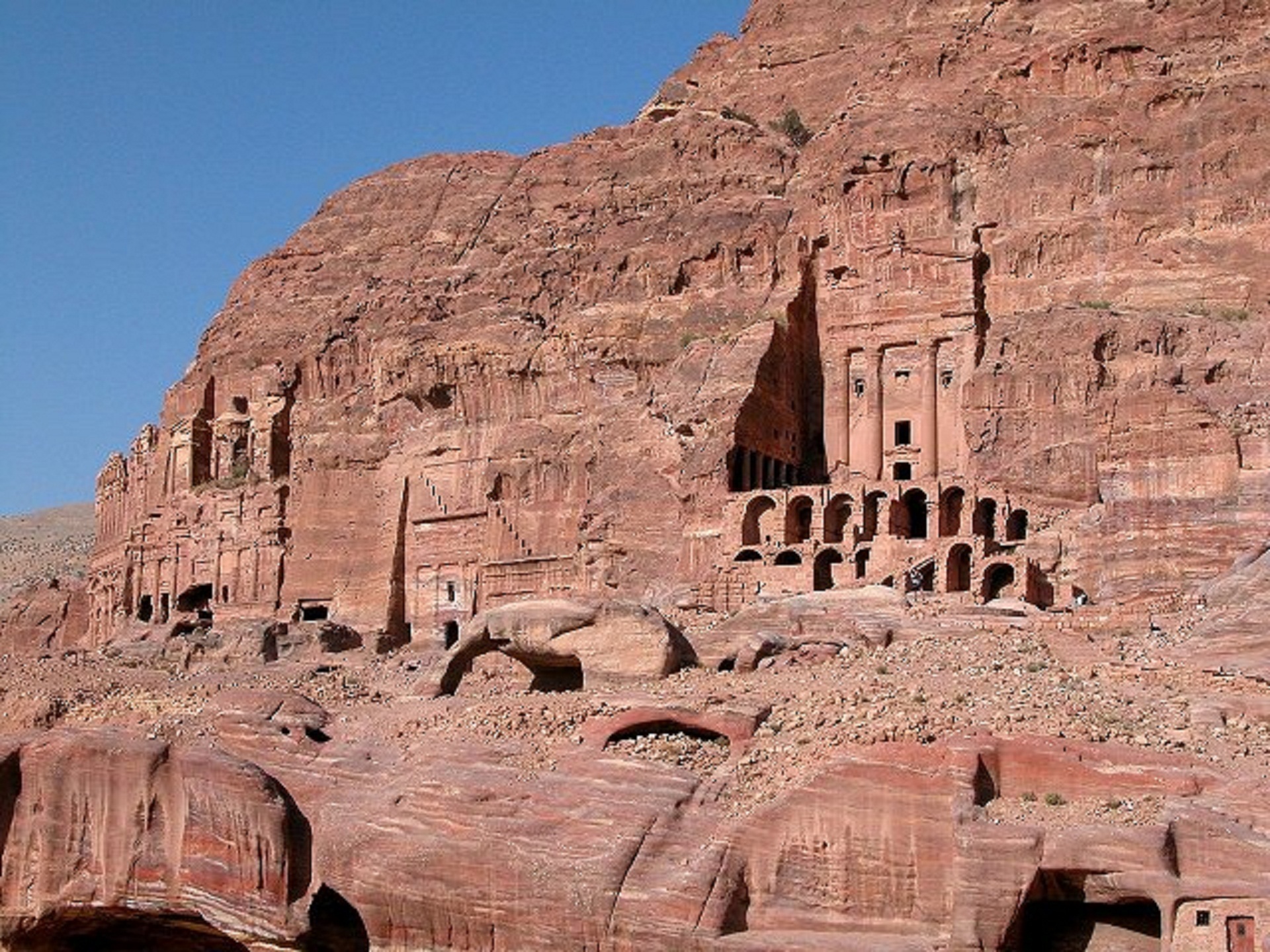 old, caves, tourism, solid, travel destinations, park, rock - object, history, colorado, architecture, petra, ruins, mesa, temple, 1080P, national, jordan, HD Wallpaper