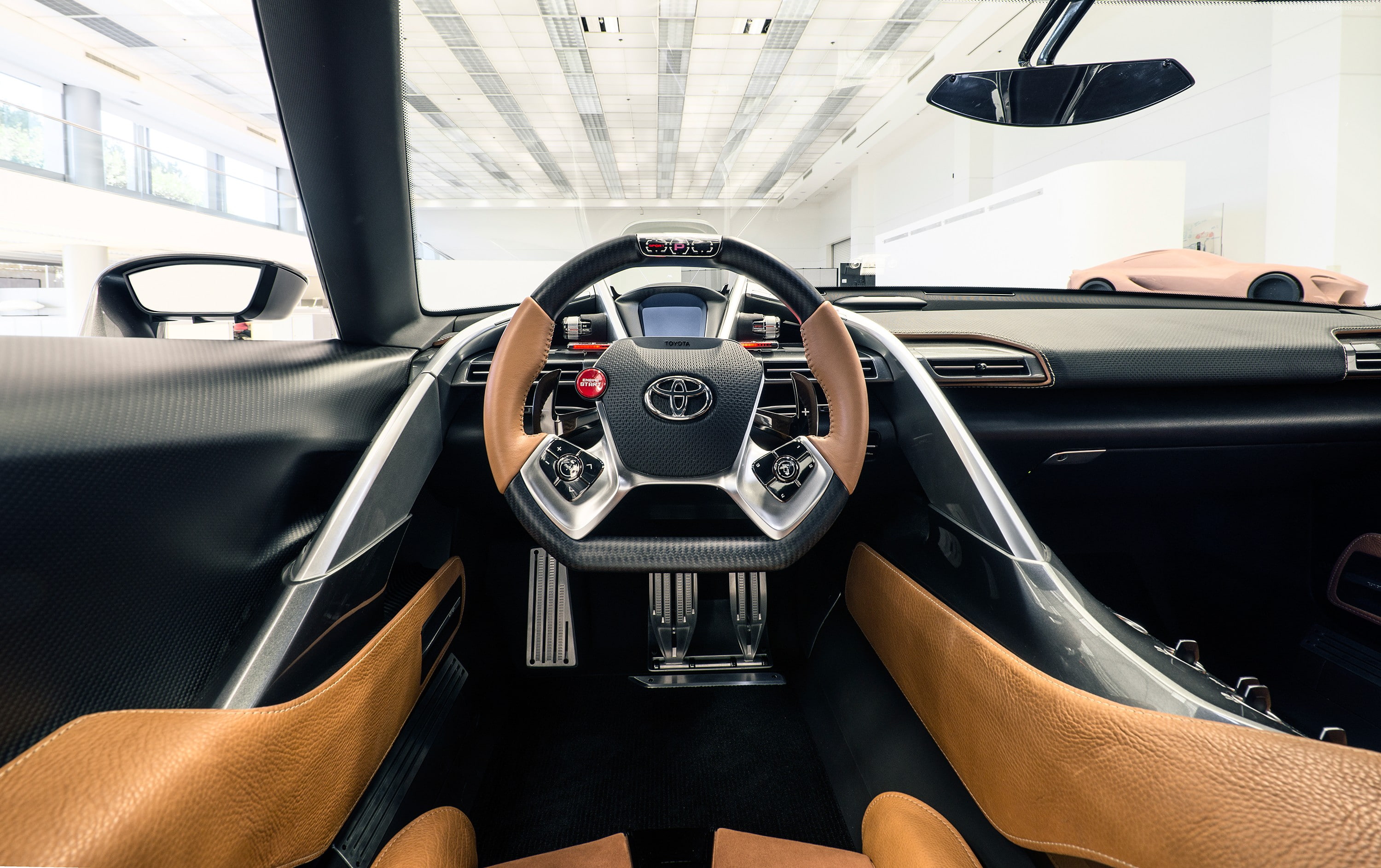 supercar, interior, Toyota FT-1, hypercar, 2K, HD Wallpaper