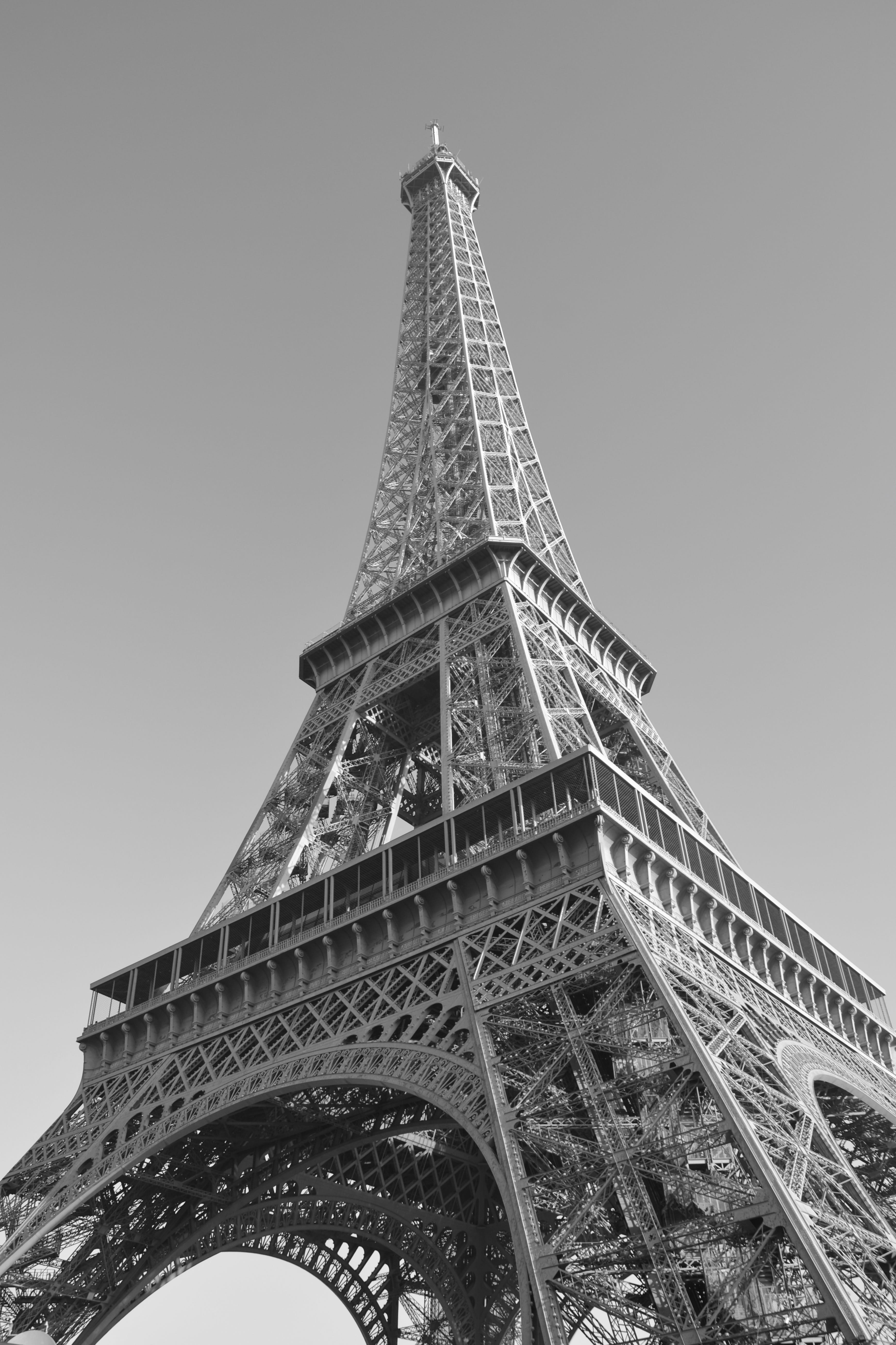 the past, no people, city, paris, architectural feature, height-324 metres, skyscraper, tower, arch, outdoors, paris france, eiffel tower monument historic, Phone HD Wallpaper