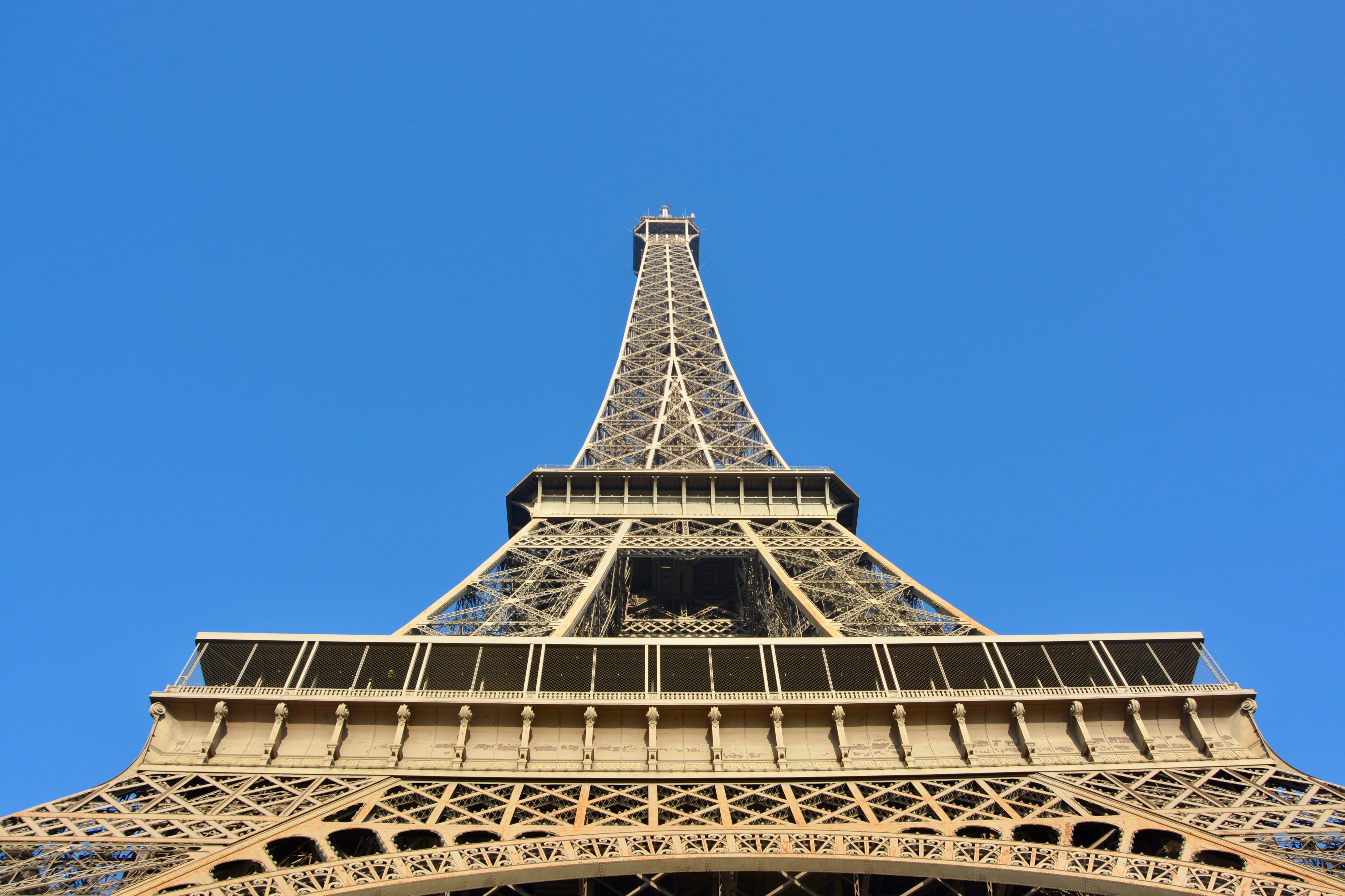 clear sky, sky, architecture metal, the past, travel destinations, office building exterior, day, tower, tourism, architecture, france, built structure, HD Wallpaper