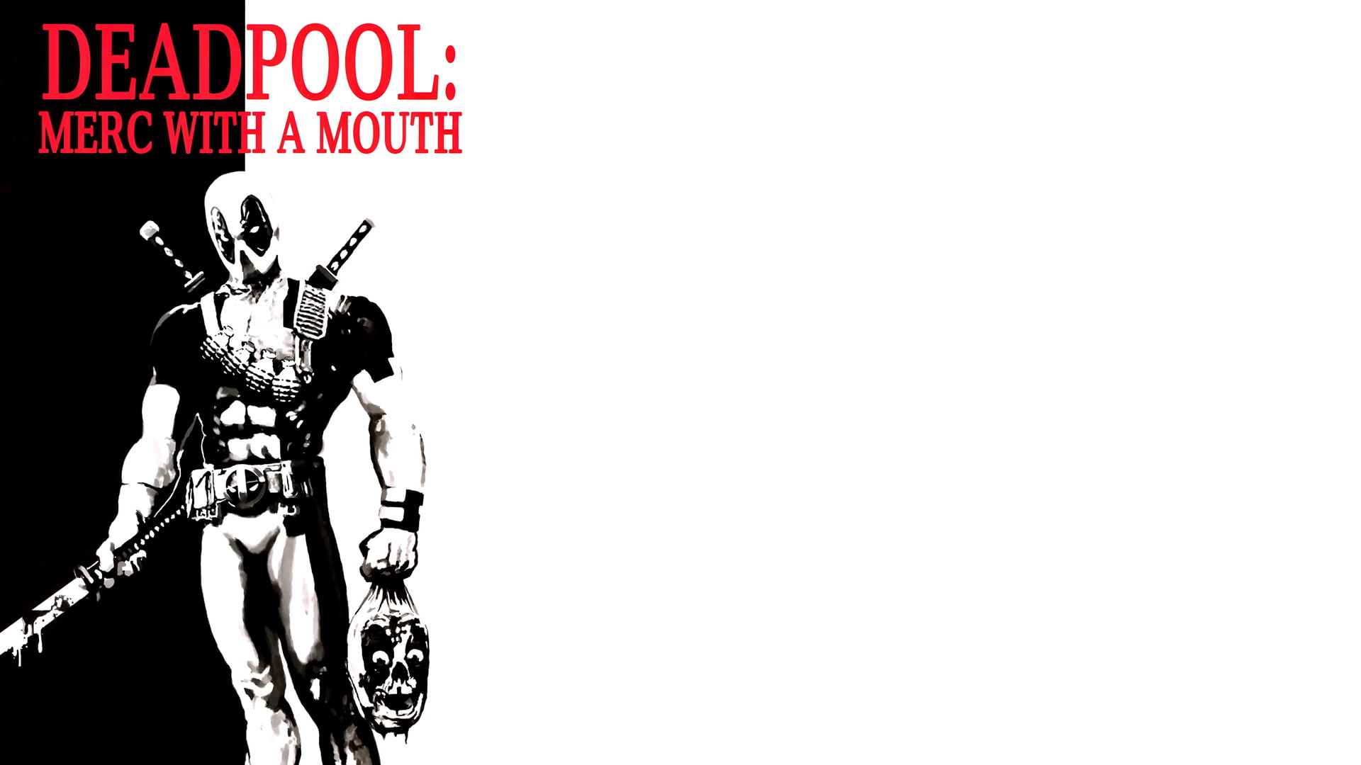 1080P, cartoon/comic, merc, deadpool, hd, HD Wallpaper