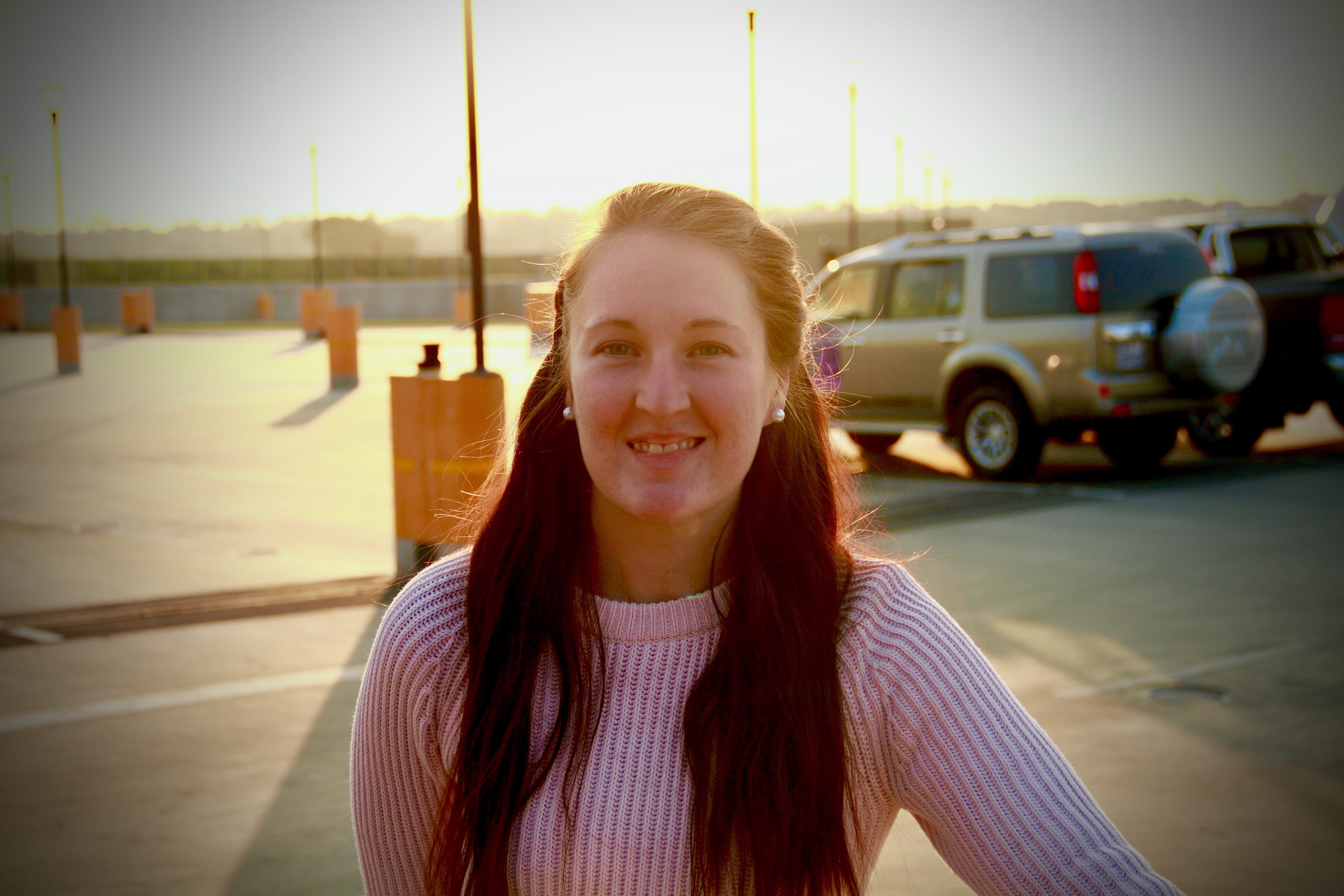 pretoria, happiness, parking, women, beautiful woman, lifestyles, portrait, girls, lens flare, looking at camera, simple, real people, 5K, sky, day, leisure activity, HD Wallpaper