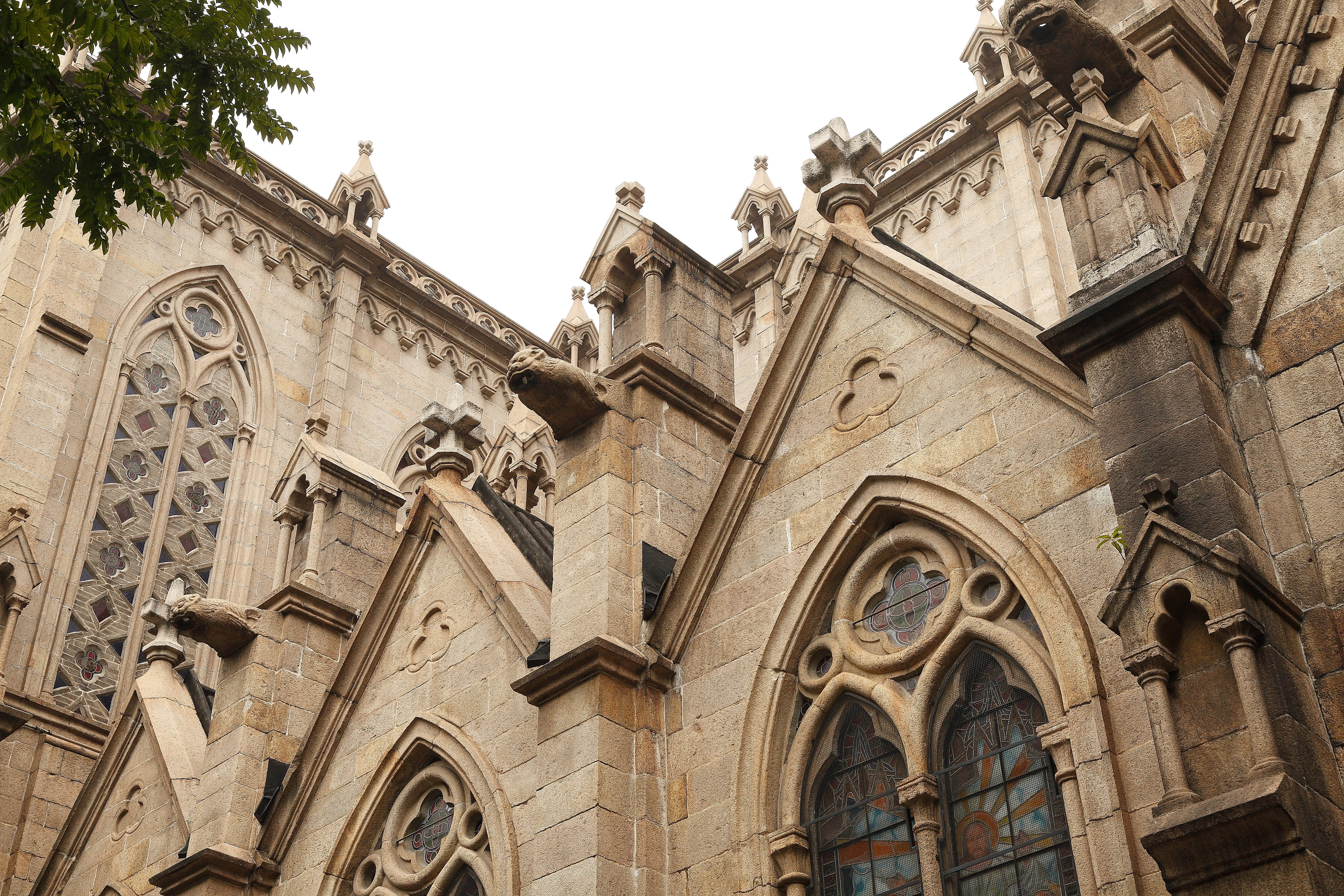 outdoors, sky, building, nature, low angle view, travel destinations, place of worship, history, building exterior, the past, gothic style, 5K, rose window, HD Wallpaper