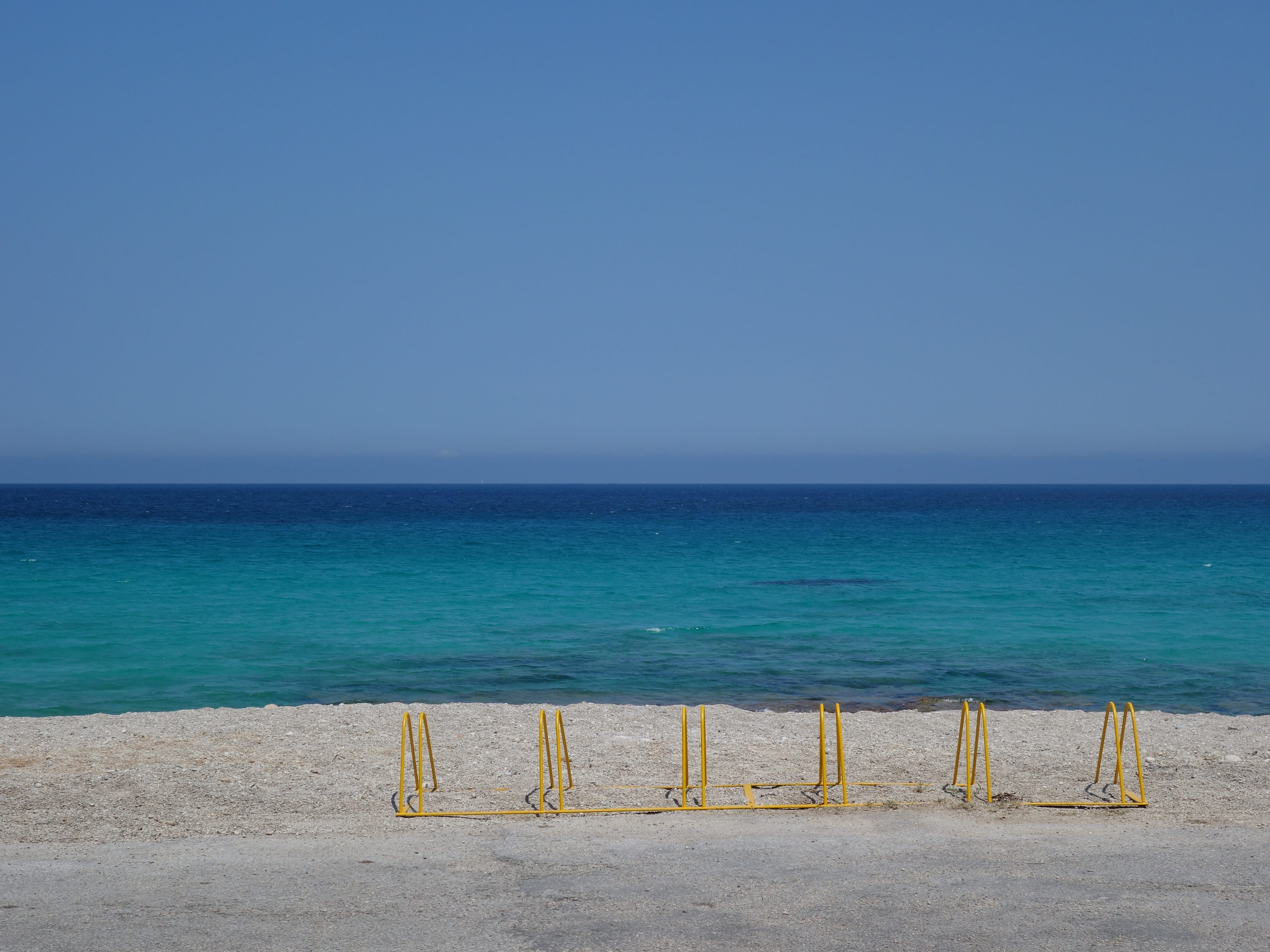 beauty in nature, beach, copy space, scenics - nature, day, idyllic, water, lefkada, travel, turquoise colored, greece, tranquility, tranquil scene, topio, HD Wallpaper