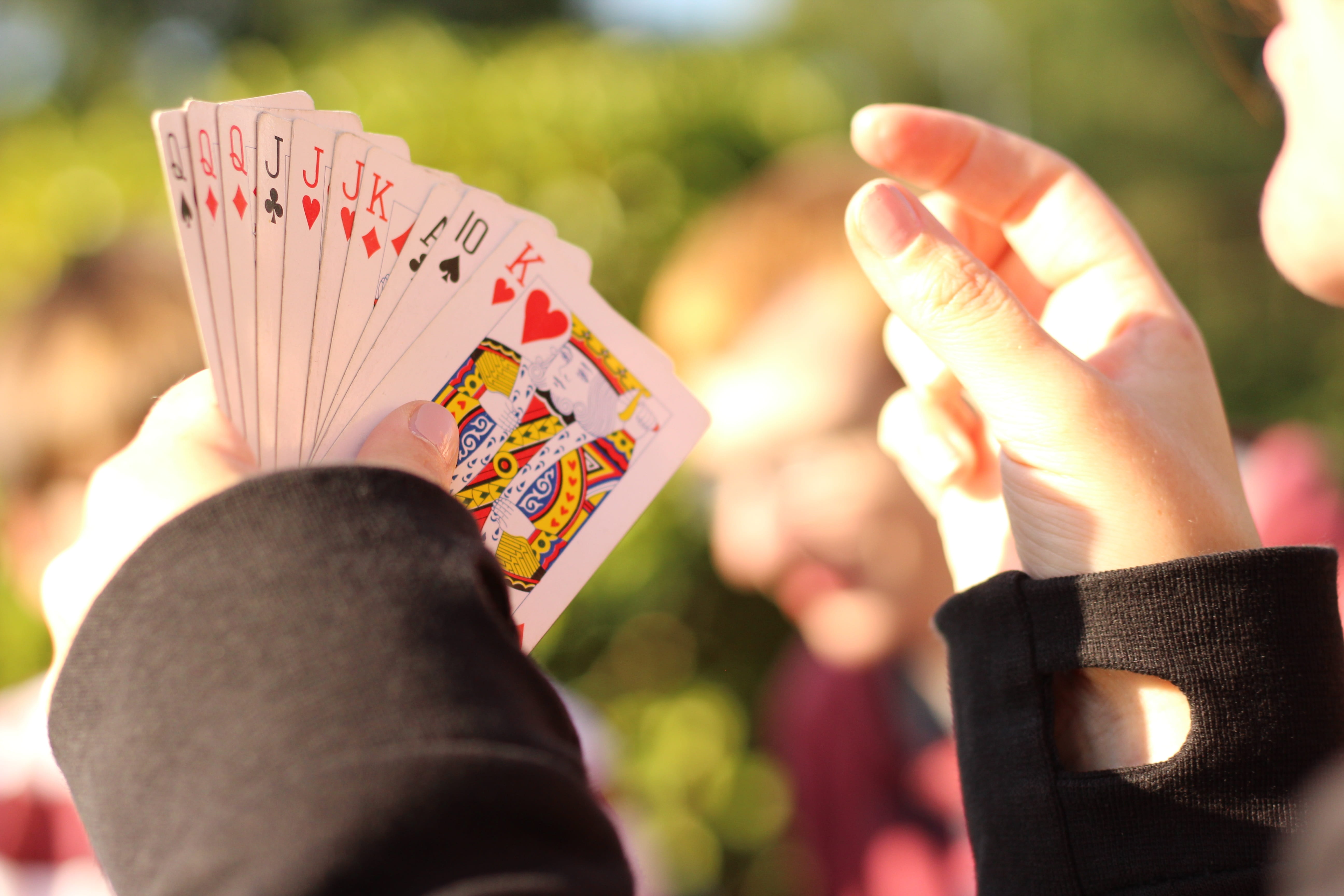 king, focus on foreground, cross, people, selective focus, finger, lady, leisure activity, leisure games, arts culture and entertainment, diamonds, gambling, HD Wallpaper