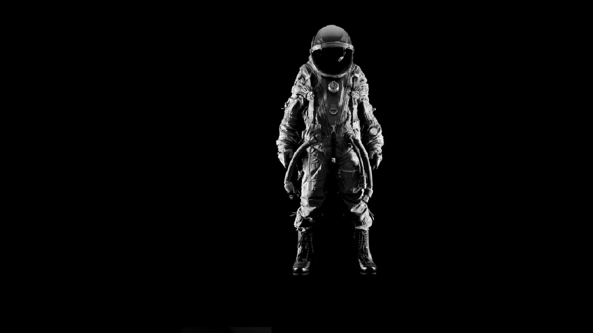 occupation, 1080P, person, exploration, grayscale, full length, healthcare and medicine, astronaut, wearing, people, copy space, unrecognizable person, HD Wallpaper