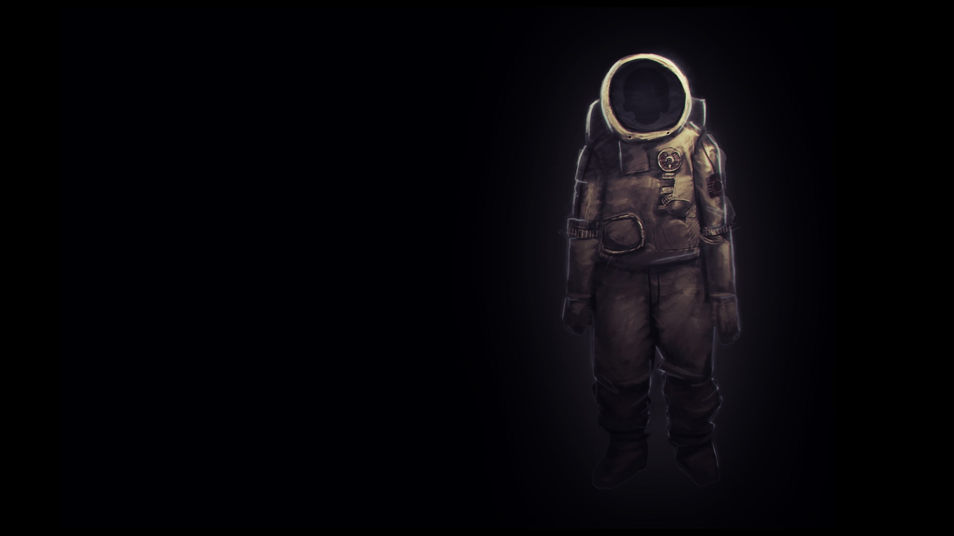 suit, aircraft, space, astronauts, 1080P, x, artwork, art, black, hd, background, space suit, HD Wallpaper