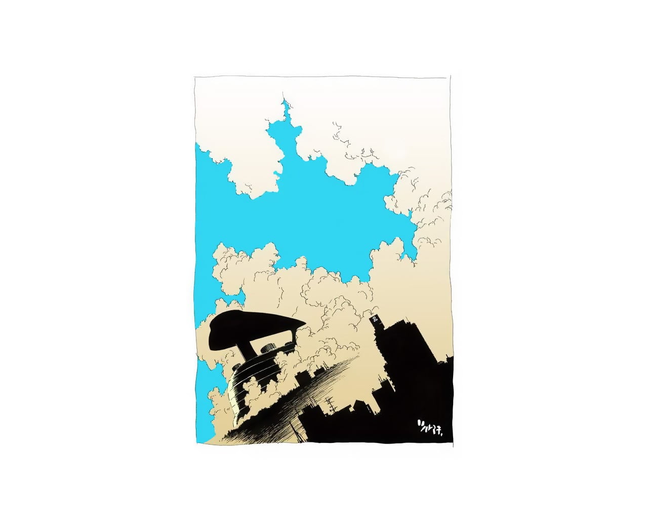 FLCL, no people, map, paper, blue, anime, shadow, abstract, 720P, direction, nature, cut out, silhouette, physical geography, white background, studio shot, HD Wallpaper