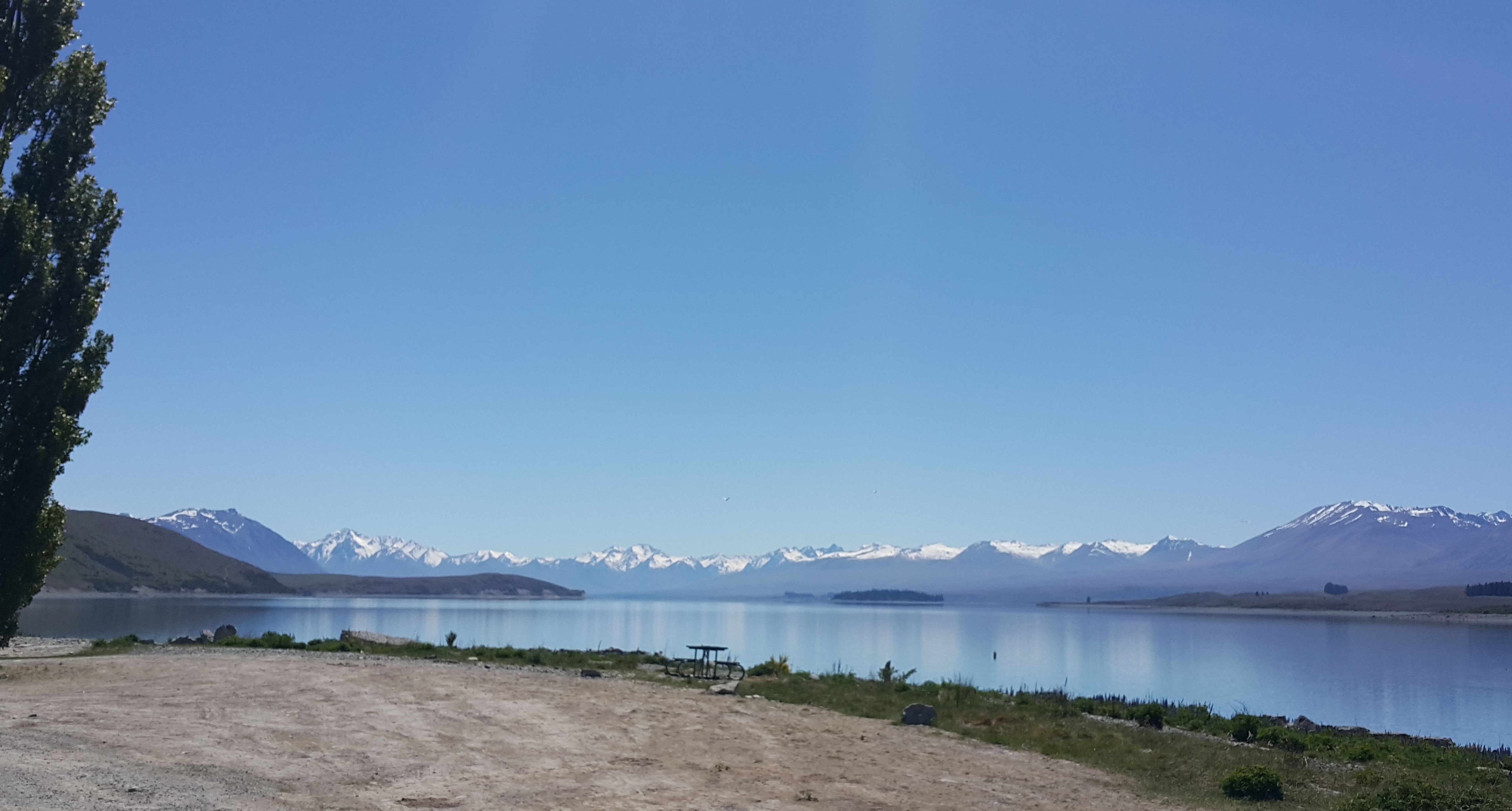 snowcapped mountain, tekapo, outdoors, travel, sea, blue, sky, scenics - nature, environment, water, lake, travel destinations, tranquil scene, nature, HD Wallpaper