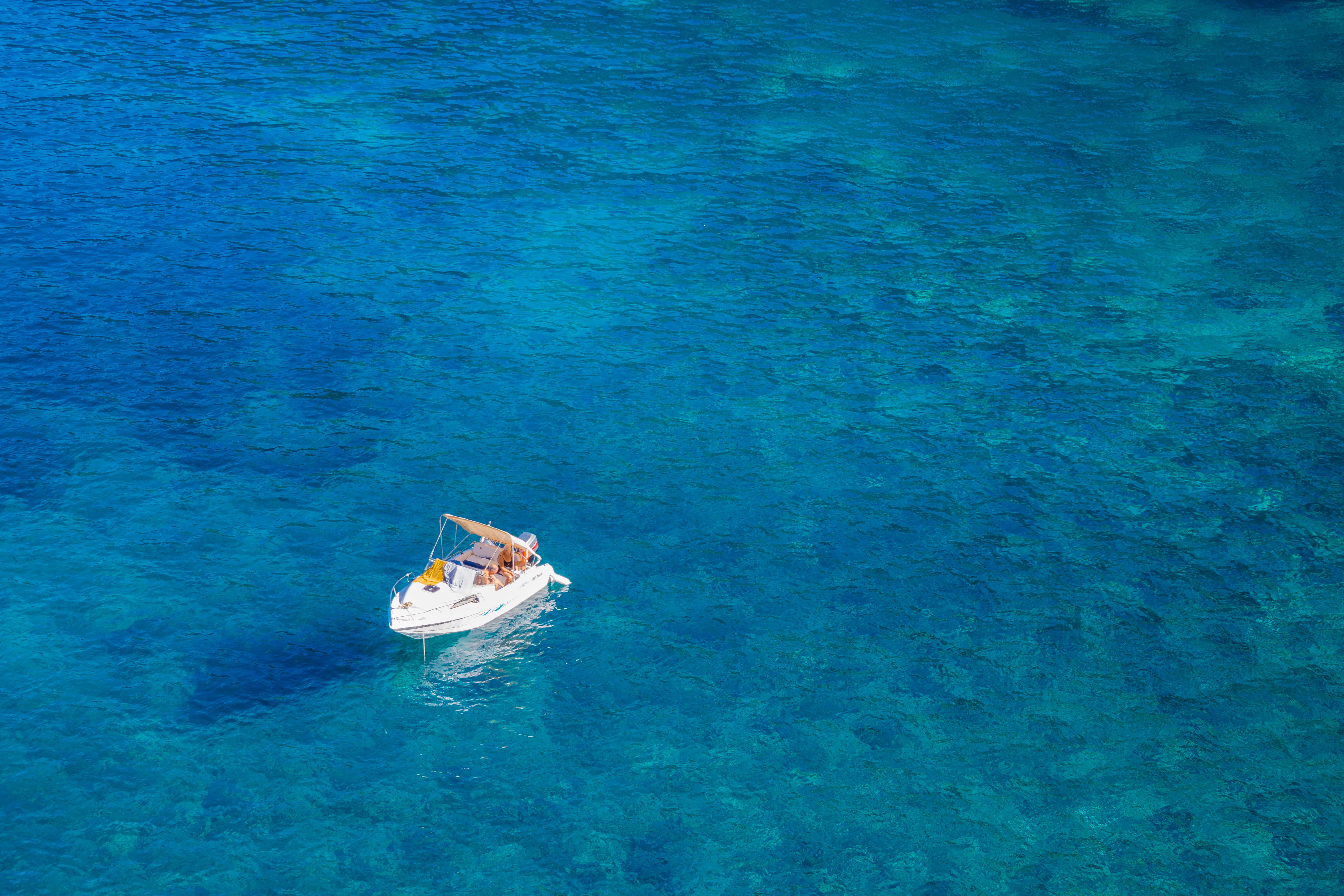 day, boat, yachting, summer, outdoors, blue, summer, scenics - nature, 5K, yacht, passenger craft, tranquility, ocean, luxury, majorca, water, HD Wallpaper
