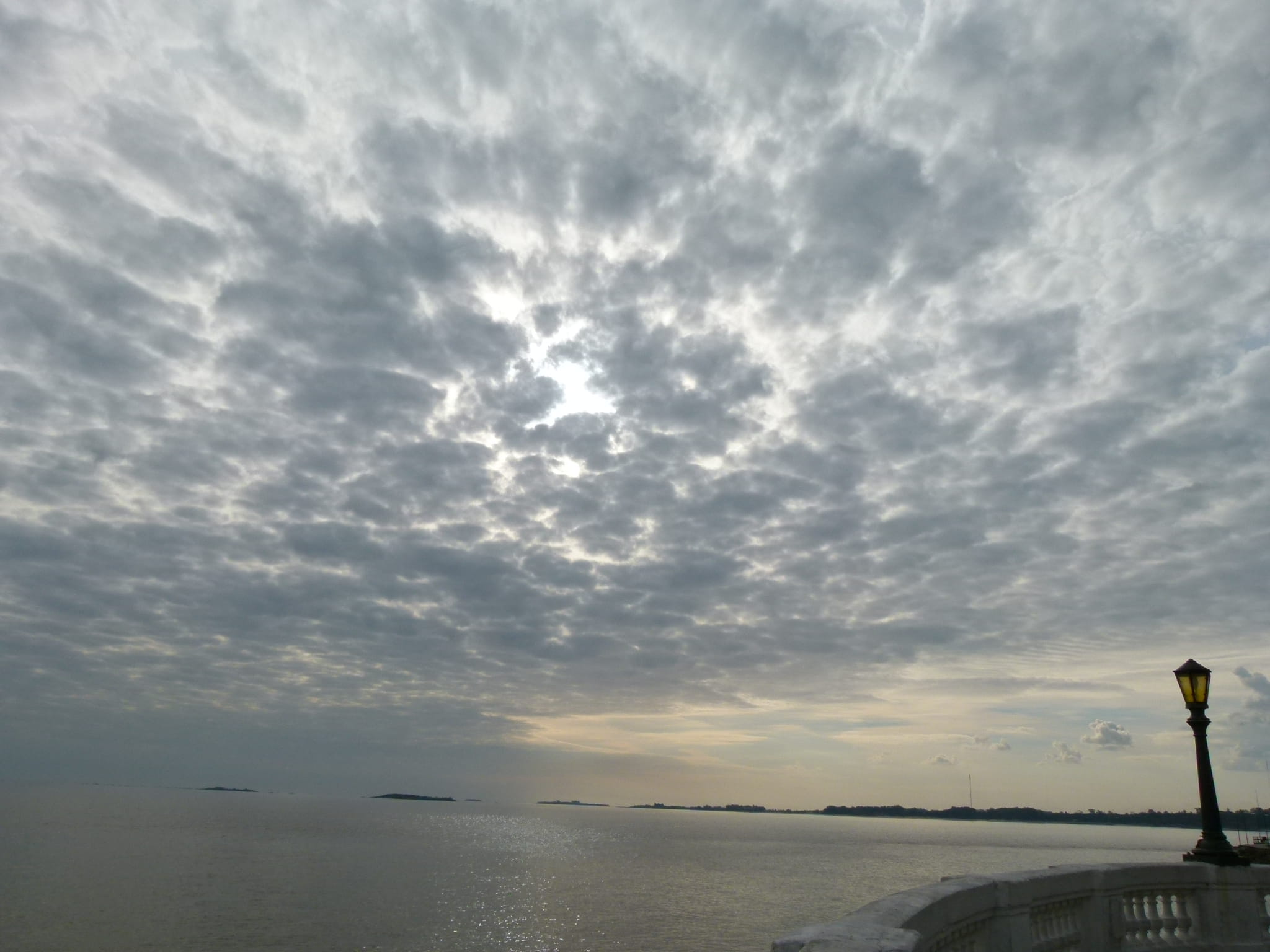 reflection, horizon, sunlight, sun, non-urban scene, tranquility, silhouette, horizon over water, cloudscape, colonia del sacramento, cloud - sky, sea, HD Wallpaper