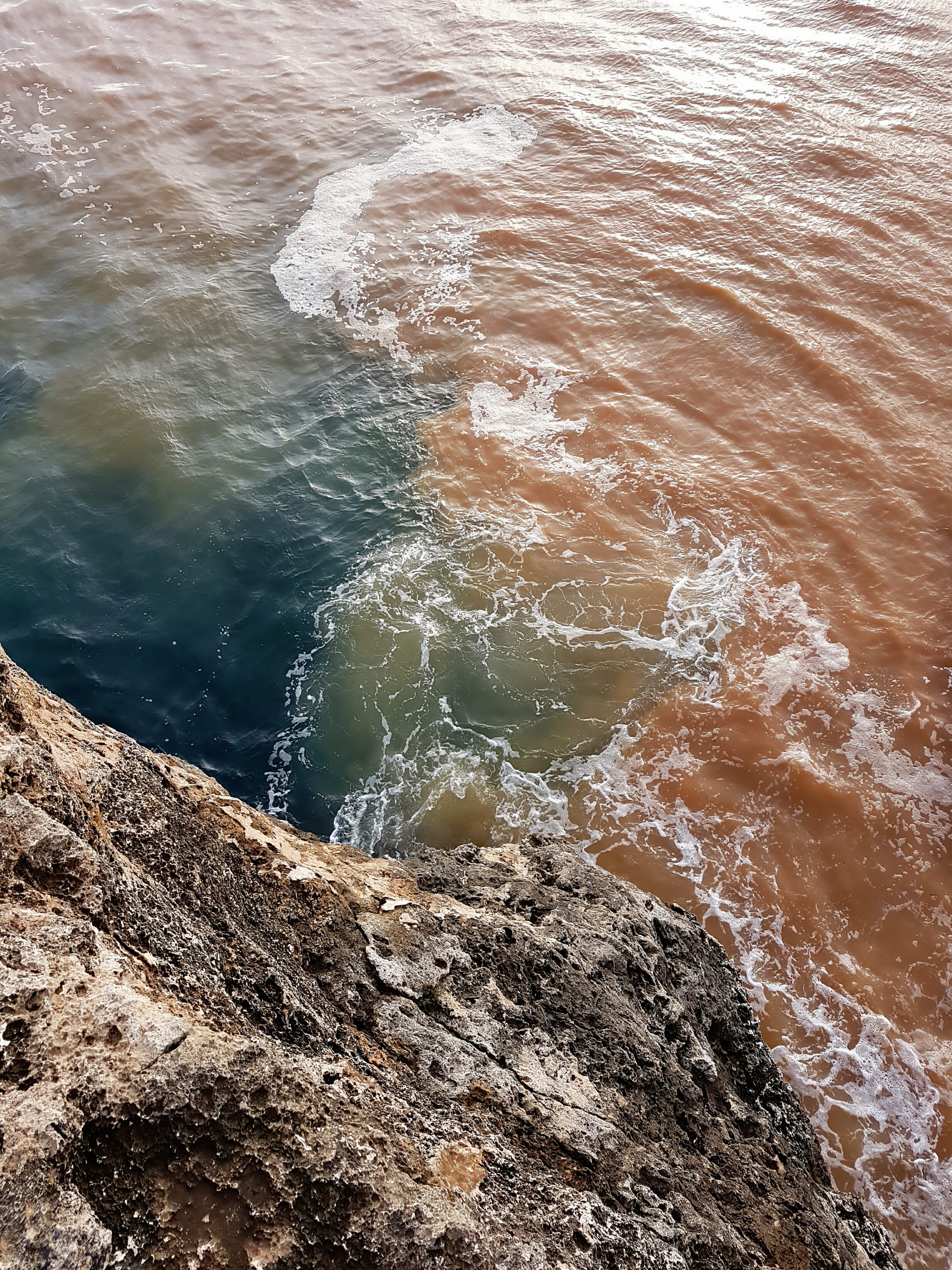 water, wave, high angle view, rock, day, tranquility, motion, испания, scenics - nature, rock - object, 2K, sea, land, no people, sport, power in nature, Phone HD Wallpaper