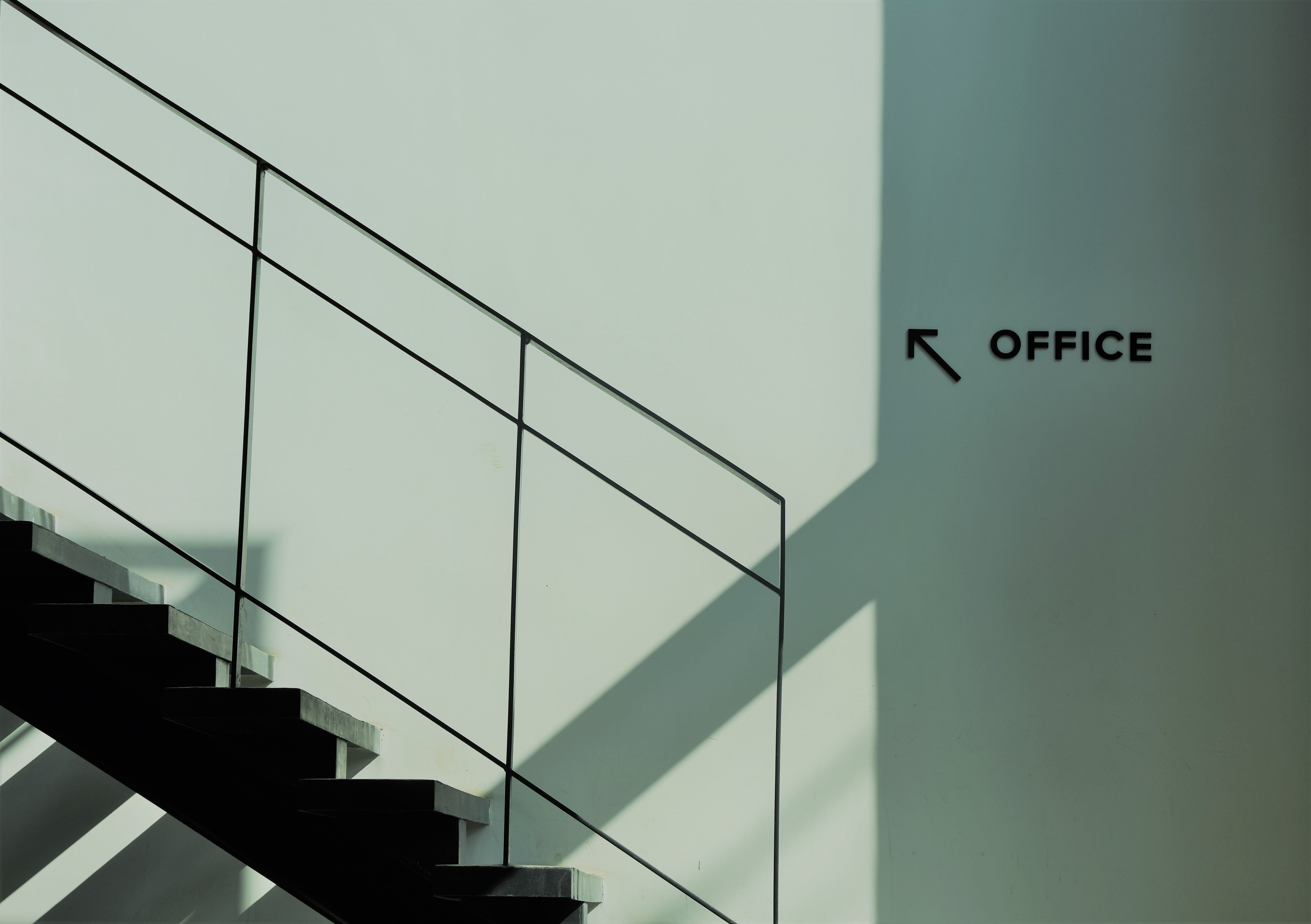 5K, building, frigid wind, wall - building feature, low angle view, architecture, built structure, guidance, stairs, building exterior, office, outdoors, HD Wallpaper