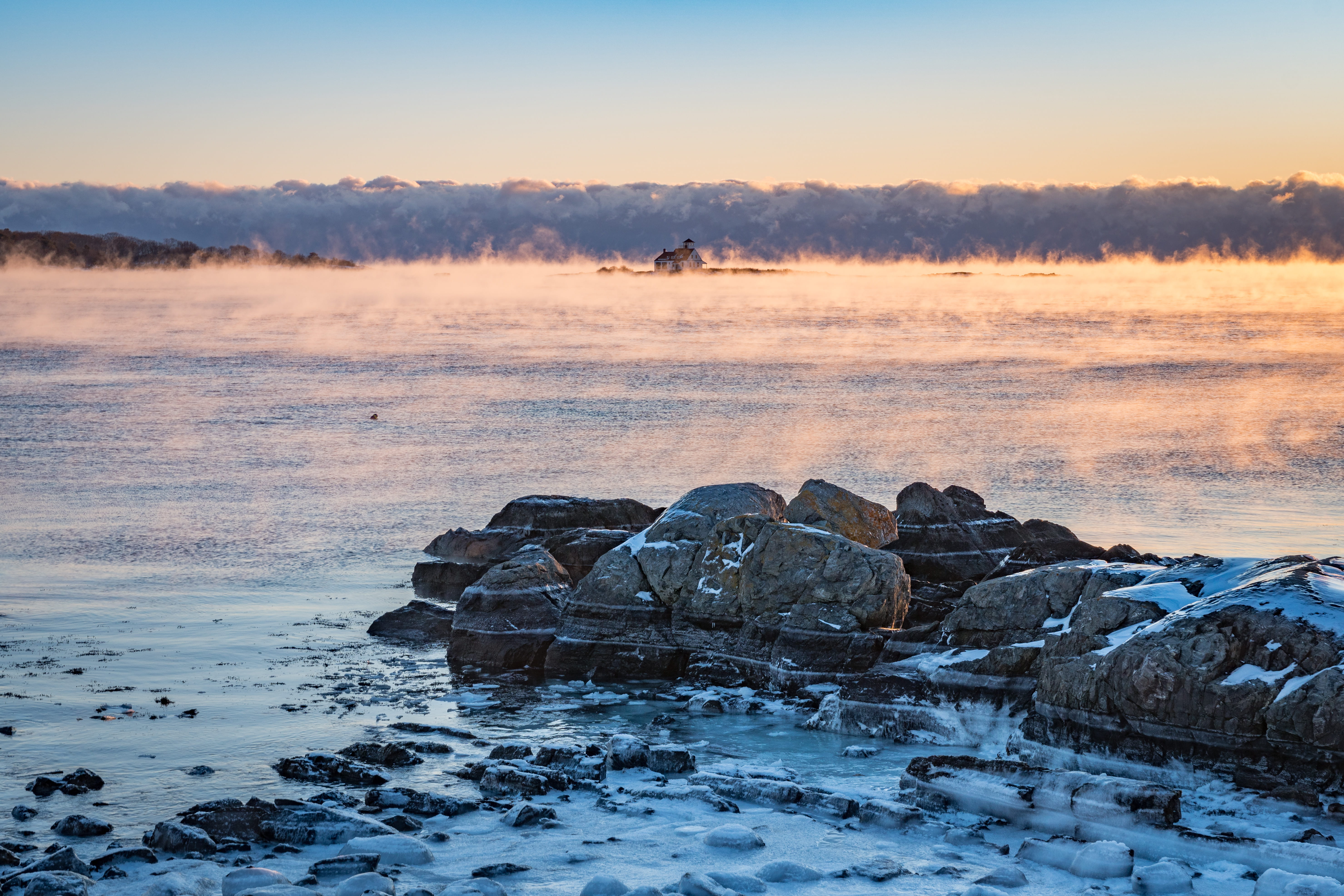 beside, environment, sea, nature, non-urban scene, outdoors, frigid, sky, stones, landscape, gray, tranquility, solid, 5K, sunset, morning, no people, HD Wallpaper
