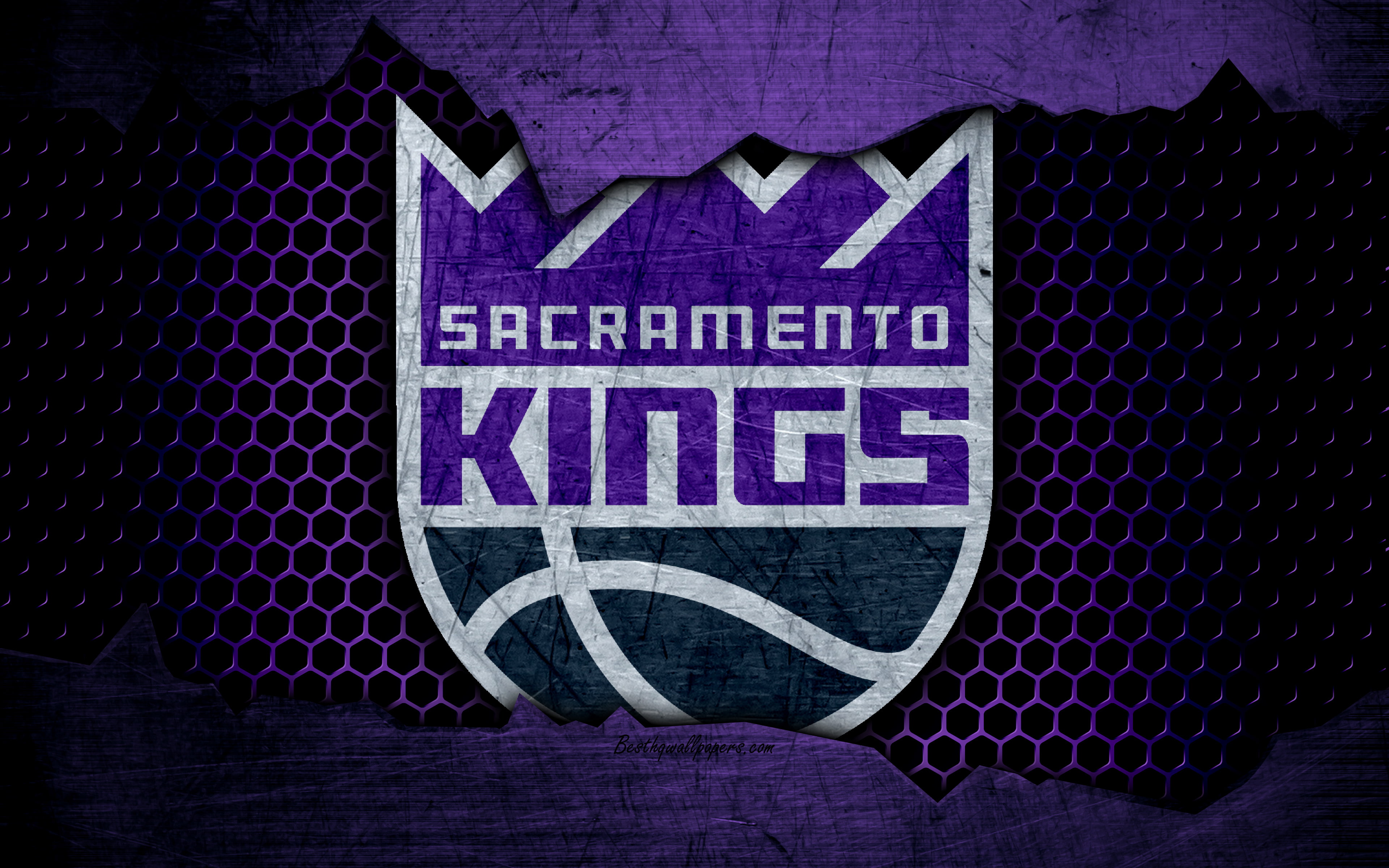 NBA, Logo, Basketball, Sacramento Kings, 4K, HD Wallpaper