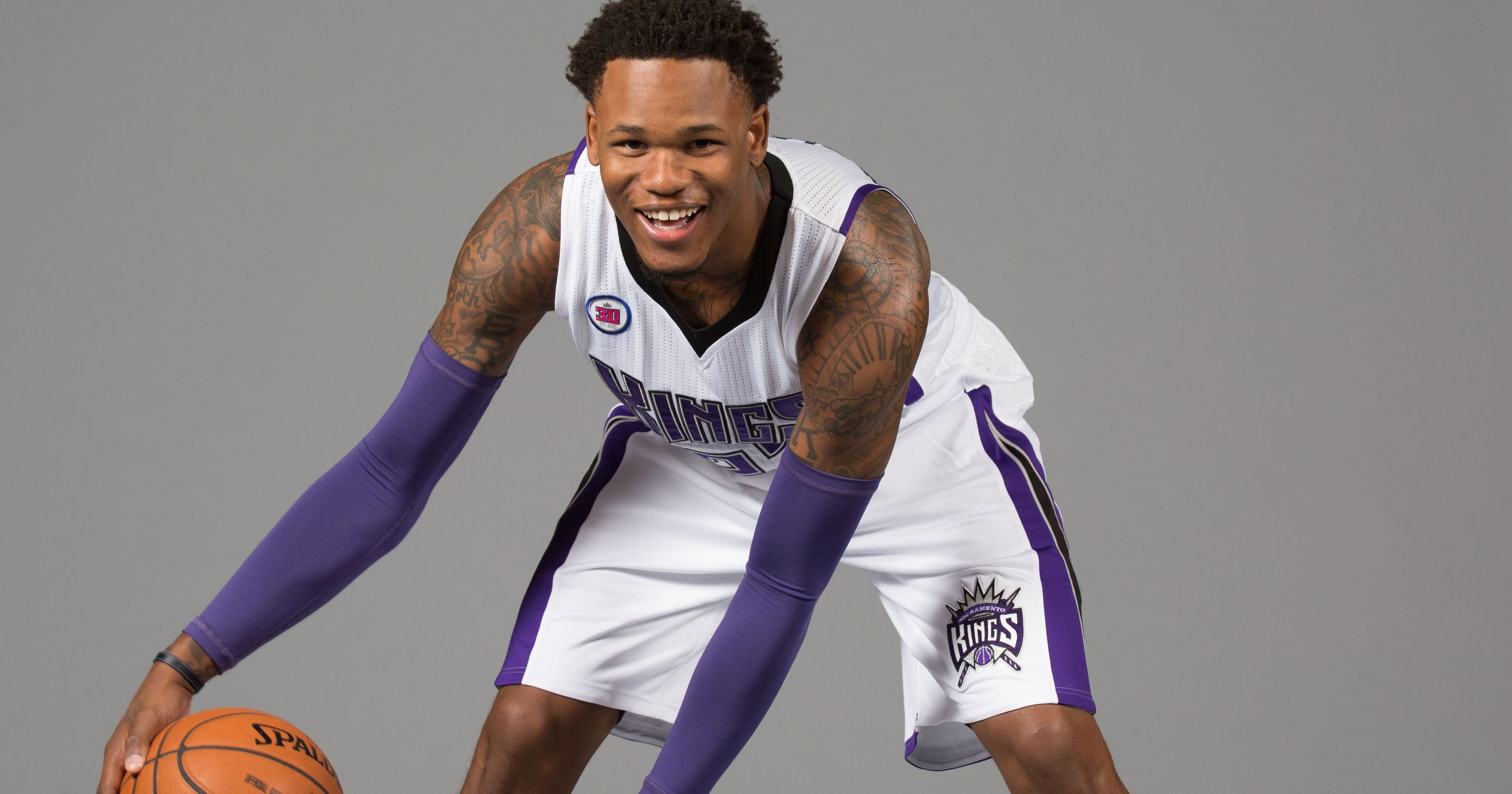 sport, clothing, one Person, athlete, lifestyles, basketball Player, men, muscular Build, standing, ben, studio Shot, ben mclemore, gray background, caucasian Ethnicity, HD Wallpaper