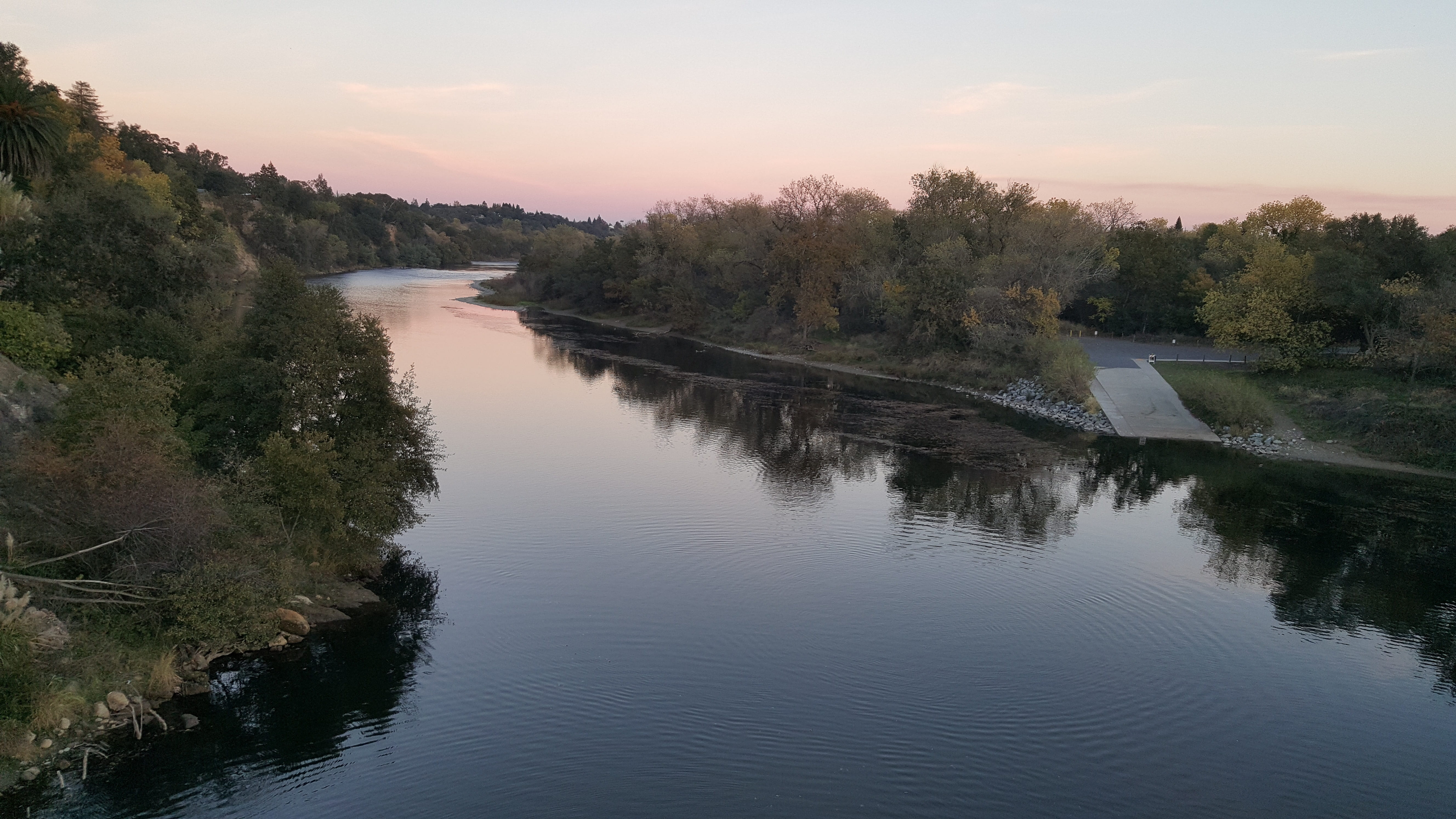sky, california, scenics - nature, day, tranquil scene, california river, tranquility, plant, reflection, tree, 5K, non-urban scene, sunset, beauty in nature, HD Wallpaper
