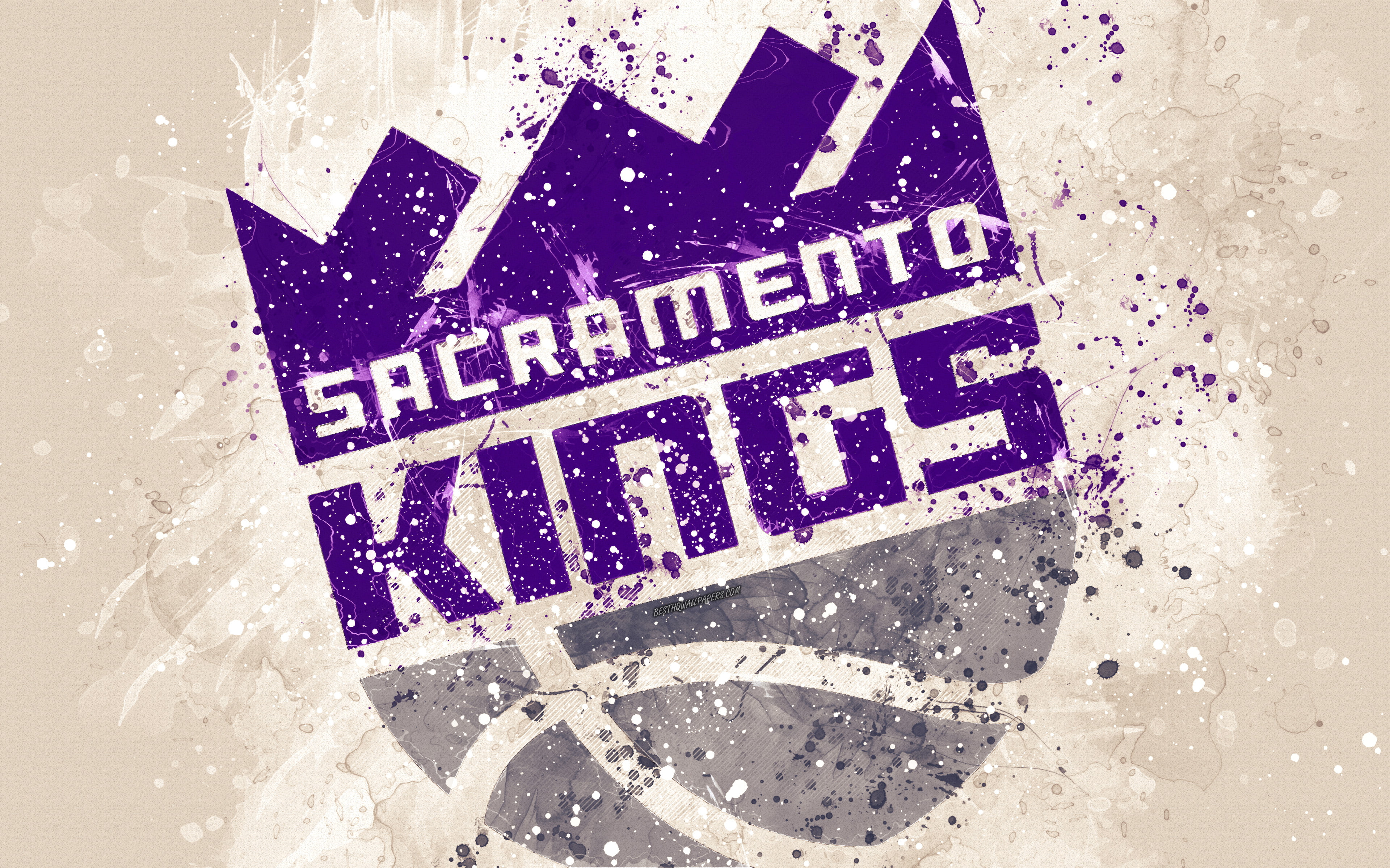 NBA, Sacramento Kings, Logo, Basketball, 4K, HD Wallpaper
