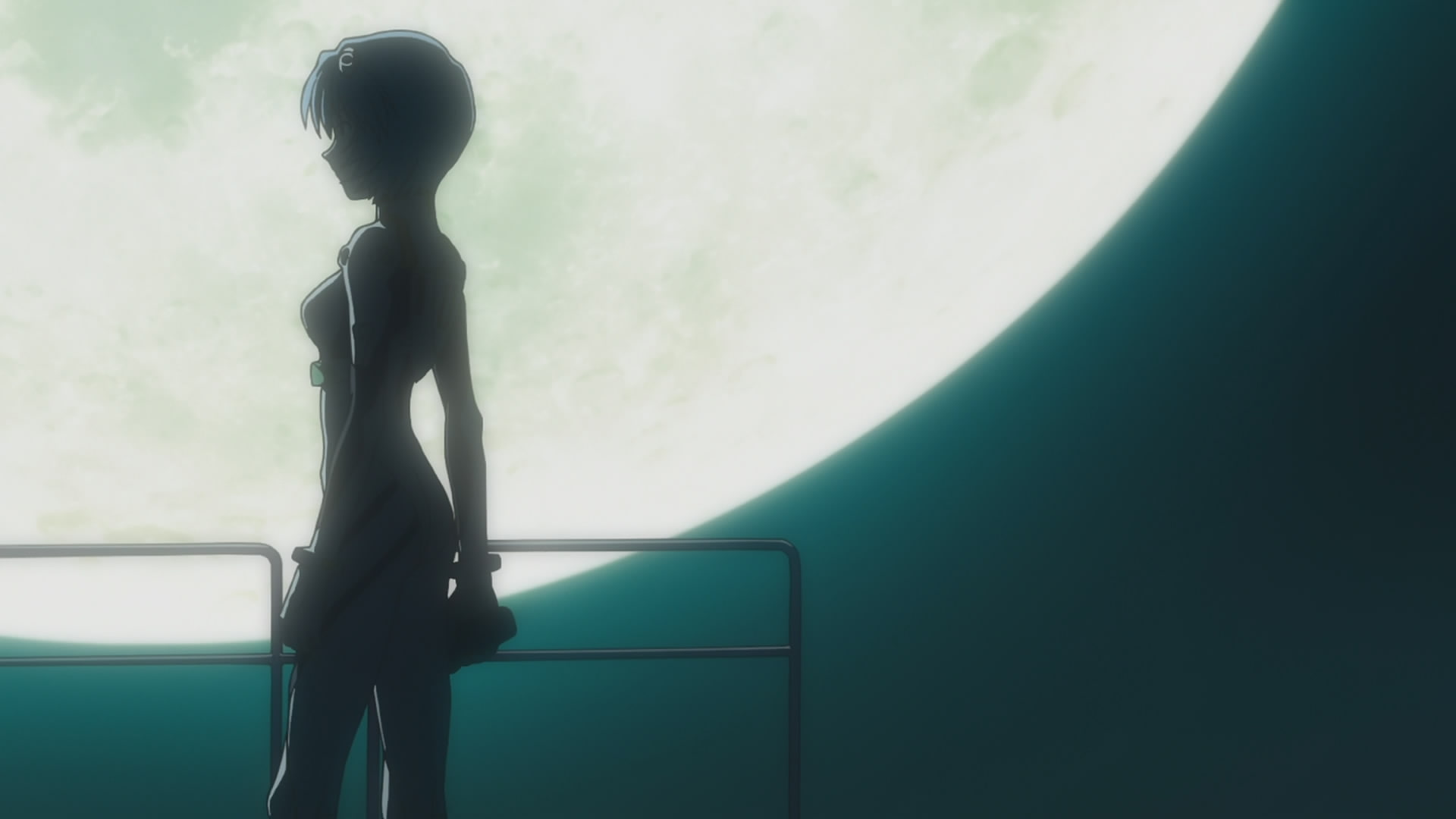 genesis, art, rei, neon genesis evangelion, hd, x, space, evangelion, neon, ayanami, moons, 1080P, ayanami rei, HD Wallpaper
