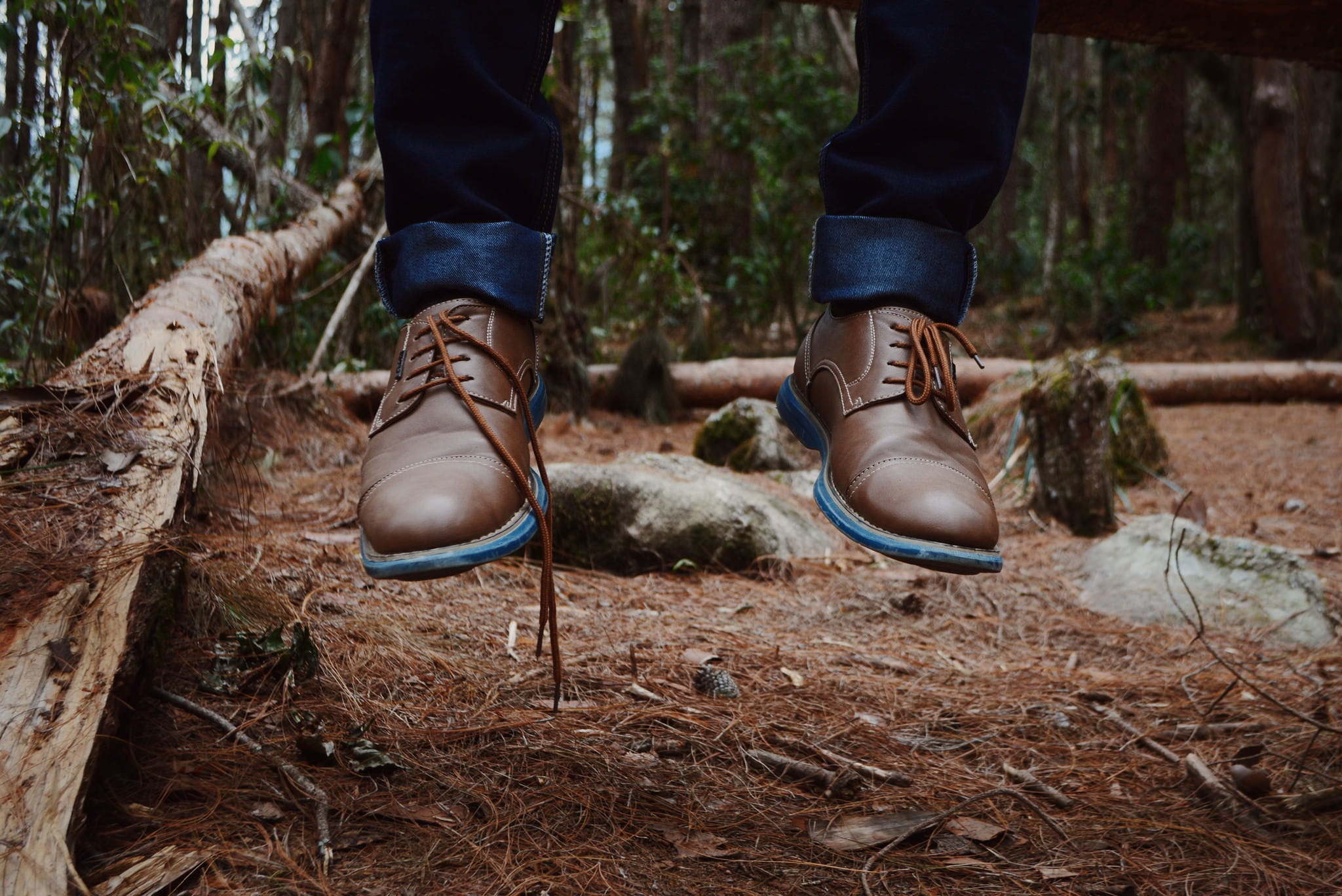 human limb, body part, low section, leather, land, person, photography, feet, shoes, tree, wearing, human body part, outdoors, human leg, green, people, HD Wallpaper