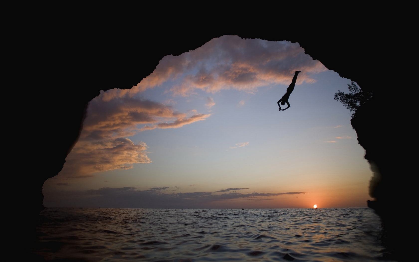 cliff, diving, 720P, hd, sports, HD Wallpaper