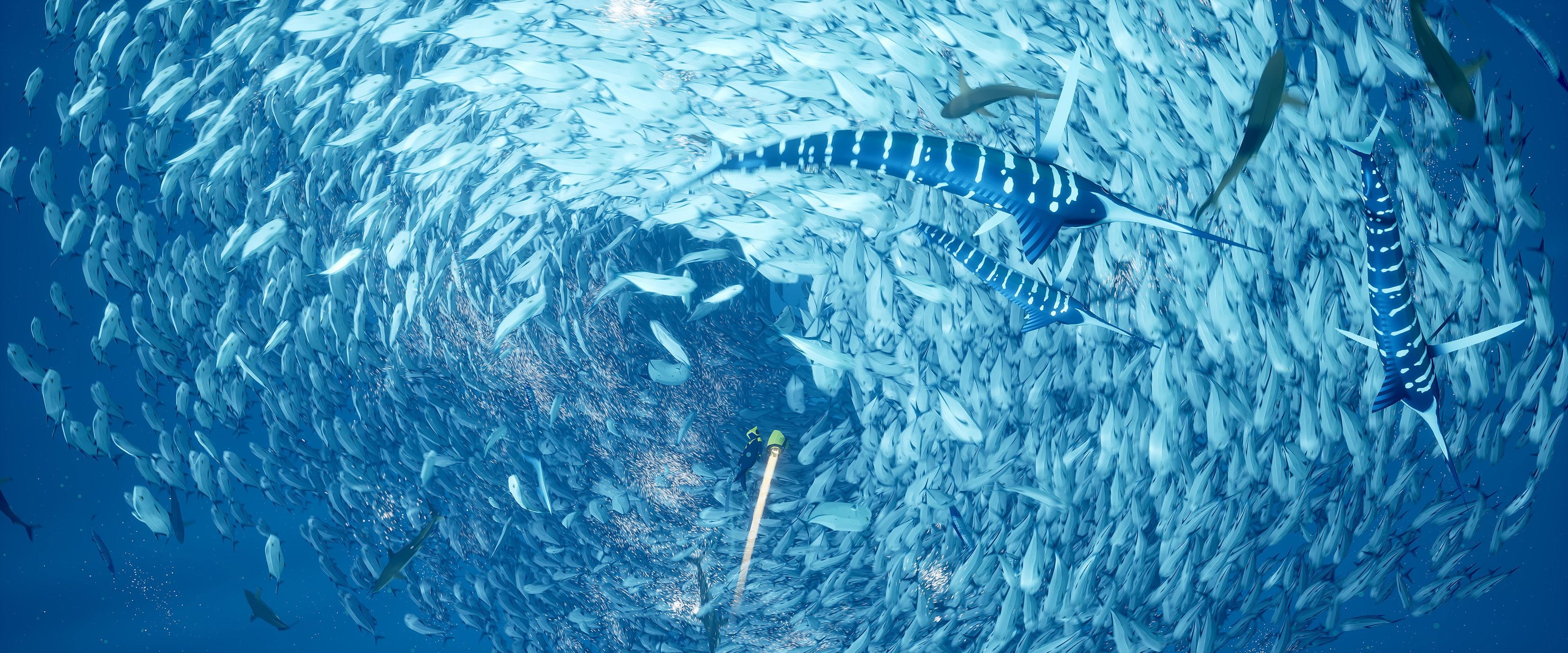 abzu, Video Game Art, underwater, video games, 4K, HD Wallpaper