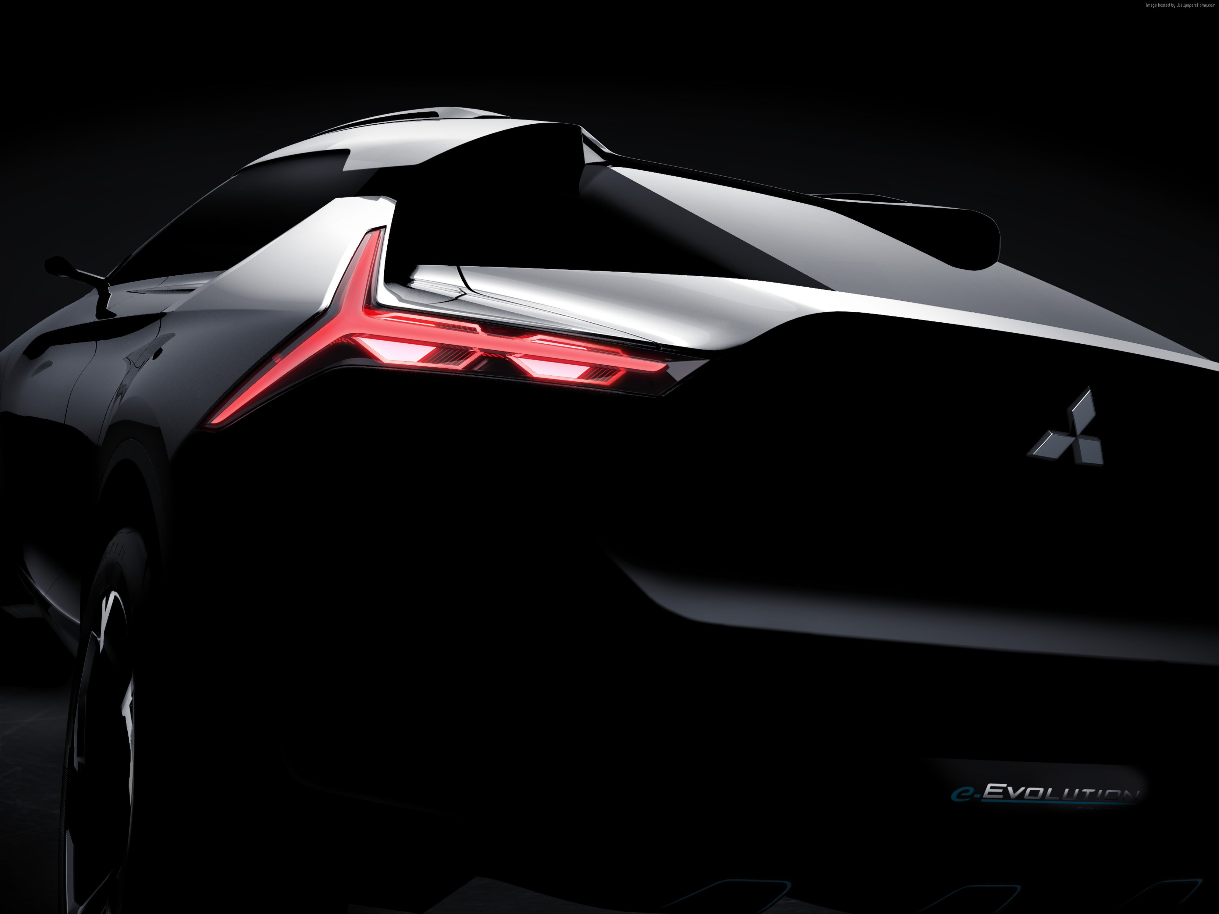 Mitsubishi e-Evolution, electric car, 4K, 4K, HD Wallpaper