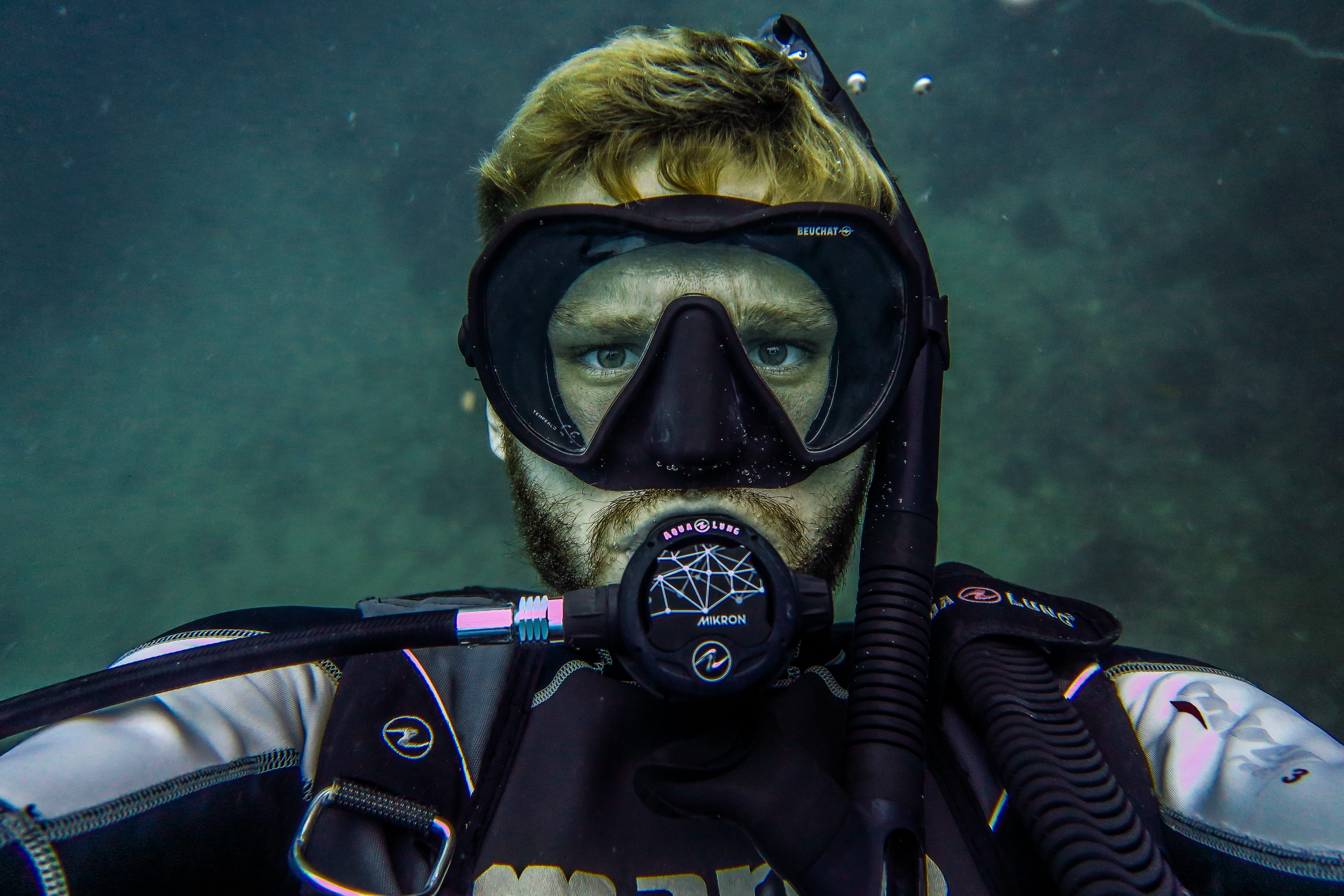 taking, sportswear, ocean, person, men, blue, nature, water, technology, adventure, 5K, underwater, male, diver, scuba Diving, equipment, sea, scuba gear, HD Wallpaper