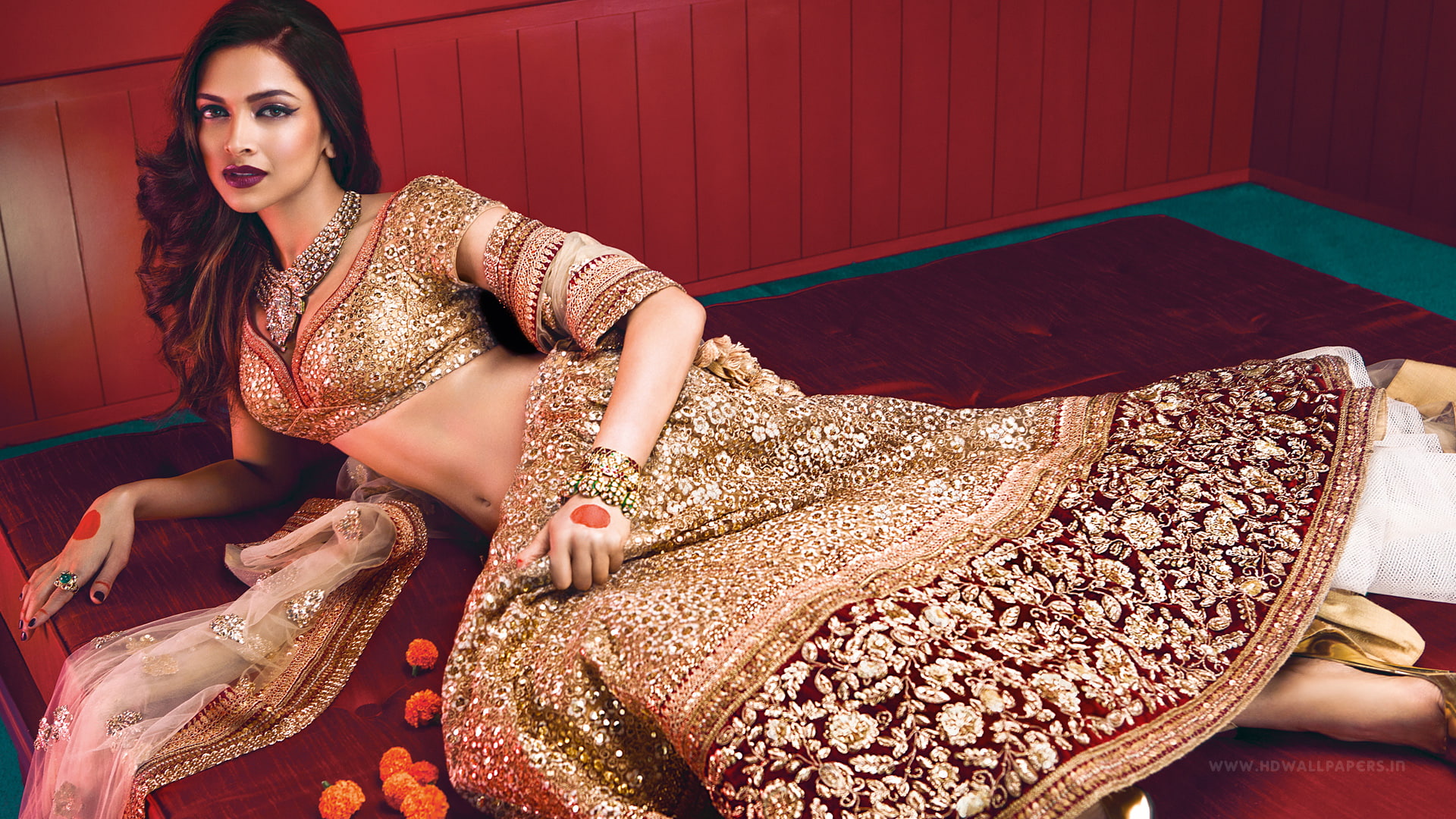 Padukone, Deepika, 1080P, Traditional, Bride, HD Wallpaper