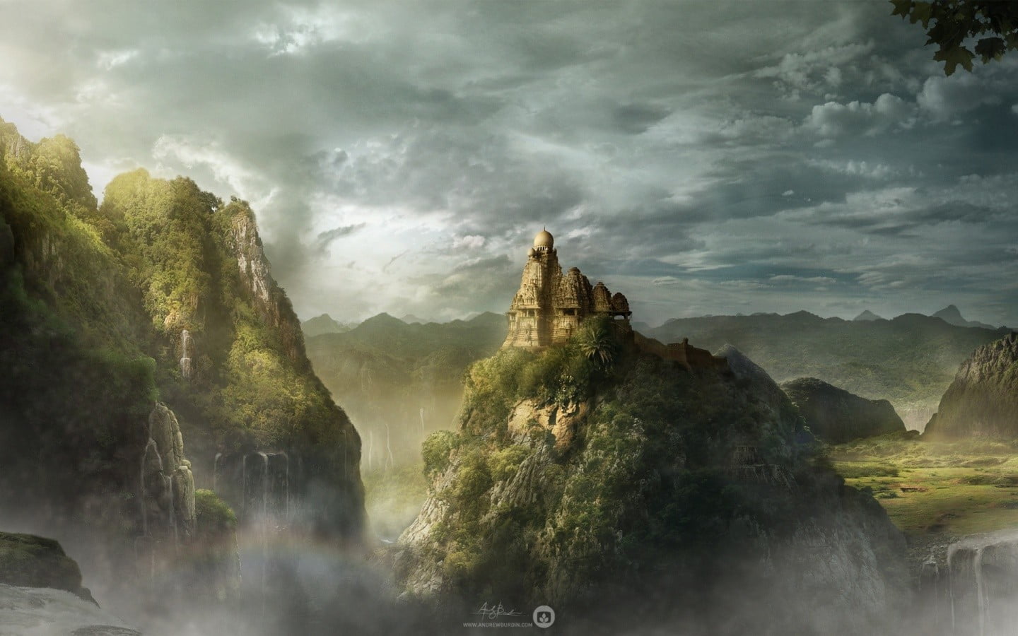 day, non-urban scene, plant, digital, rock, city, fall, formation, photography, fog, remote, 720P, cloud - sky, tree, scenics - nature, mountains, HD Wallpaper