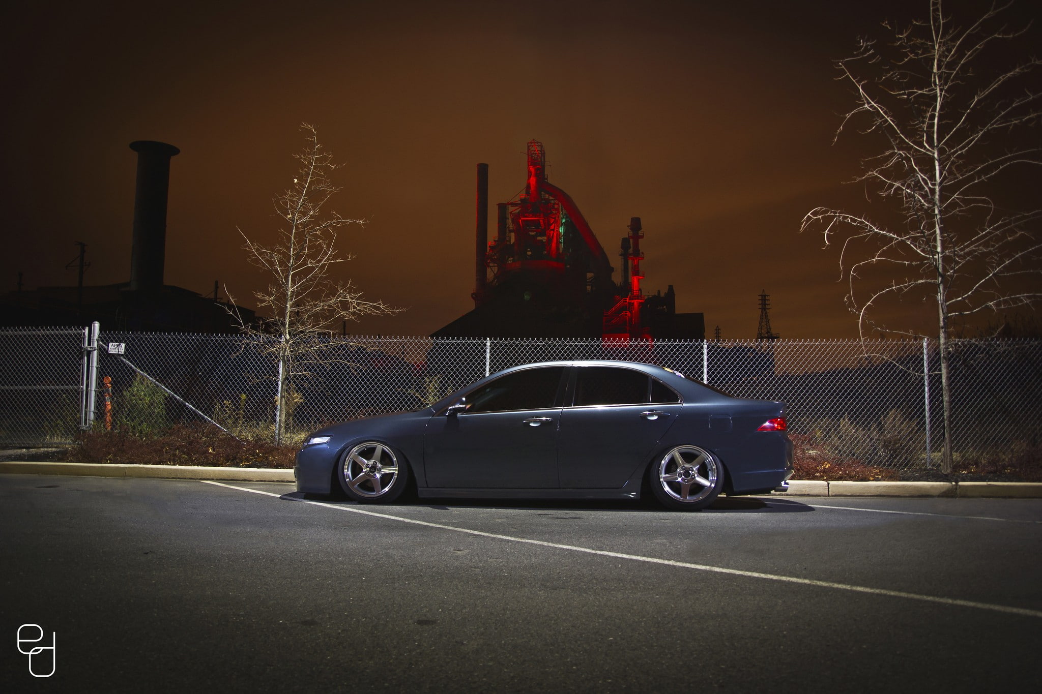 nature, bare tree, land vehicle, tree, sky, 1080P, night, city, building exterior, car, no people, mode of transportation, illuminated, street, architecture, HD Wallpaper