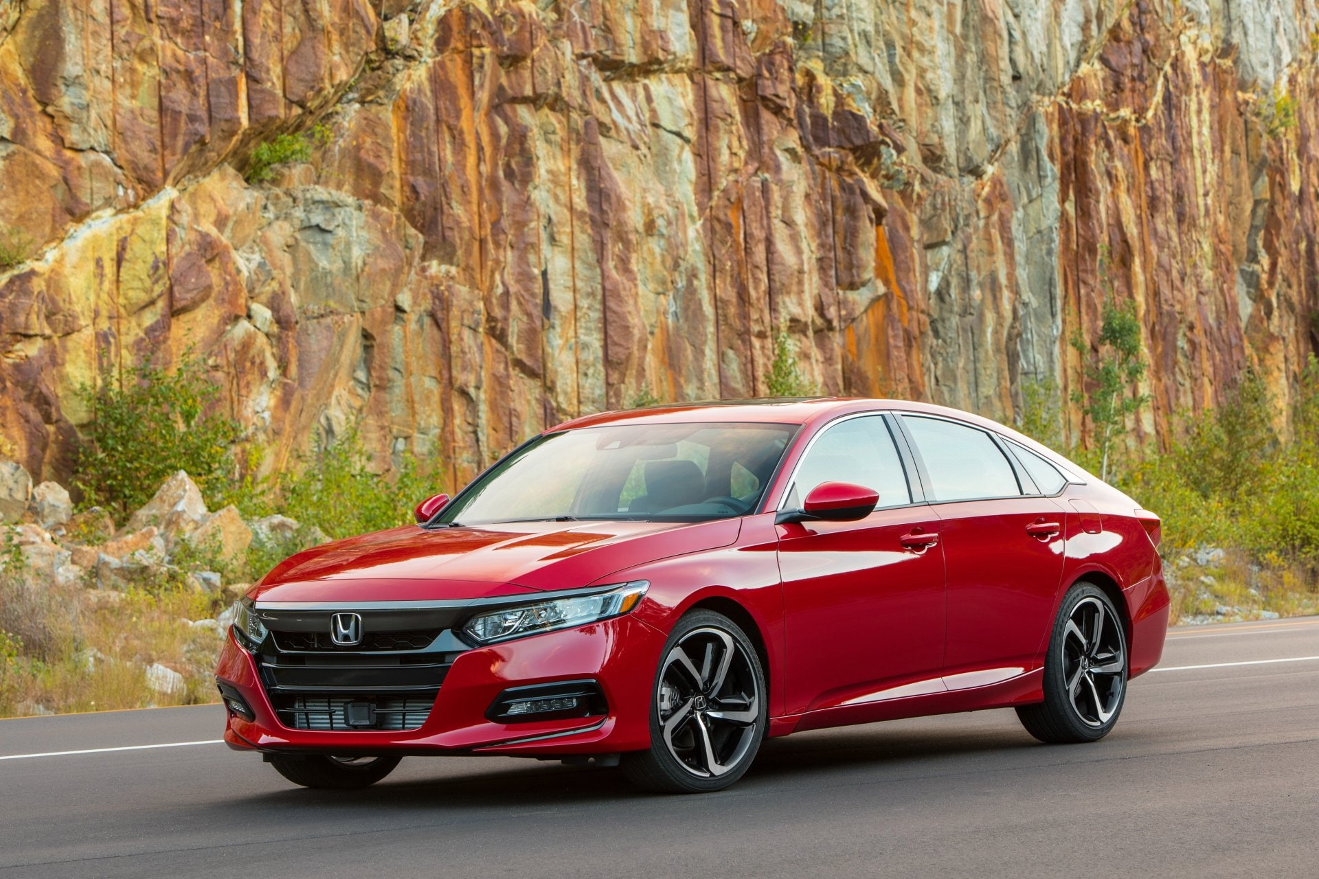 1080P, Car, Honda, Honda Accord, Red Car, Vehicle, Compact Car, HD Wallpaper