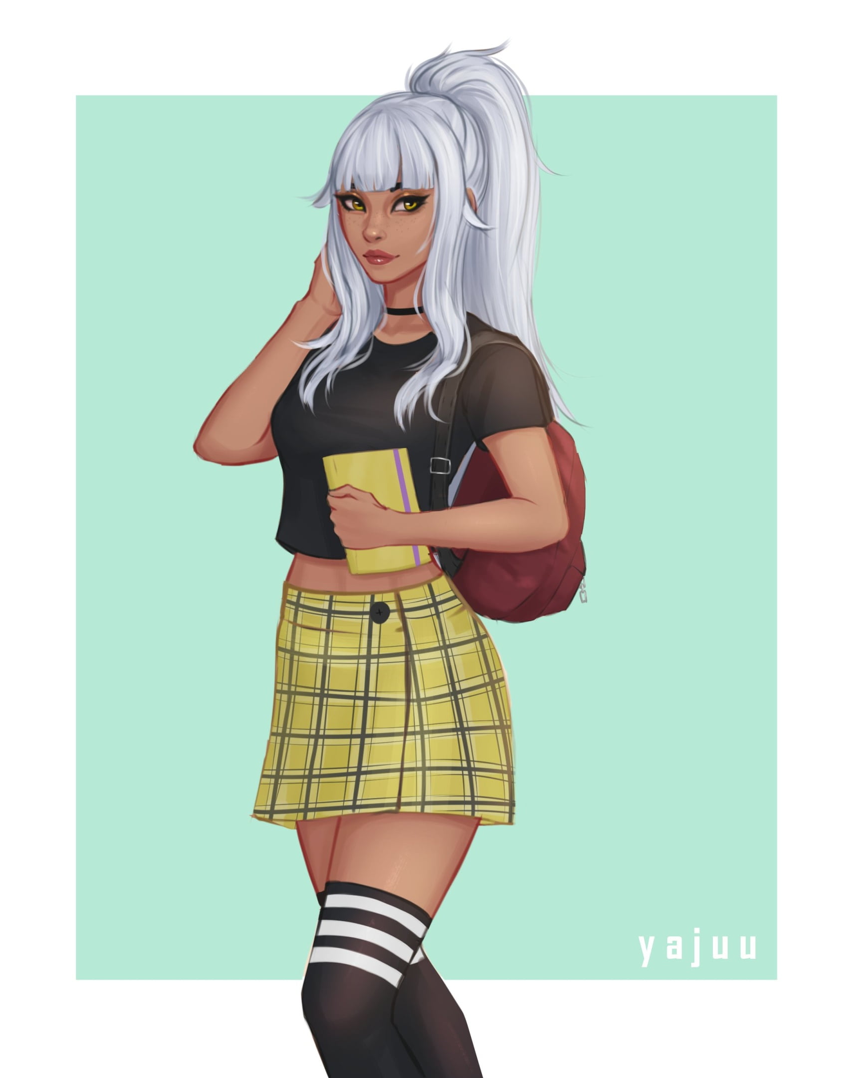 white hair, 1080P, Qiyana (League of Legends), Riot Games, League of Legends, Yajuu, Phone HD Wallpaper