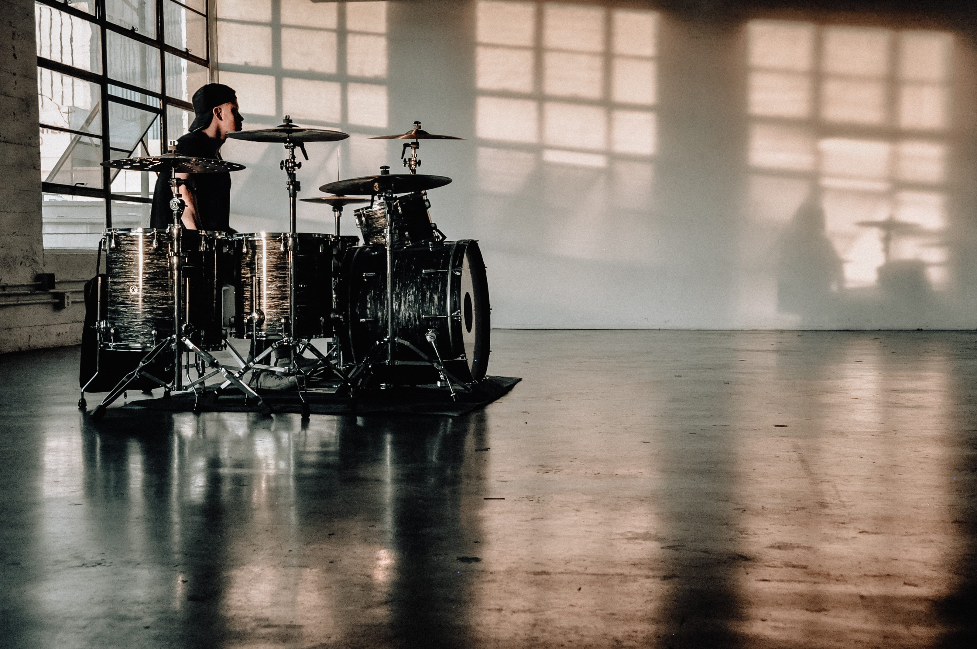 playing, adult, outdoors, young adult, person, day, 2K, nature, drumset, clean, travel, activity, reflection, cleaning, transportation, motorcycle, mode of transportation, HD Wallpaper