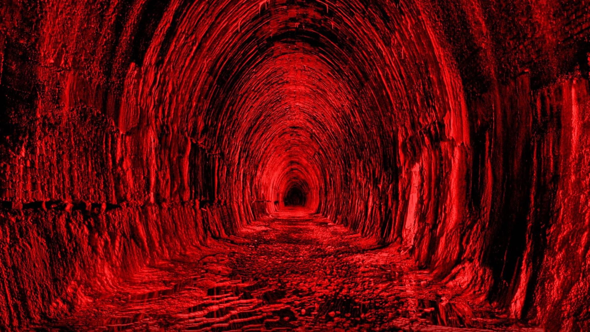 close-up, direction, illuminated, tunel, architecture, red, pattern, backgrounds, tunnel, light - natural phenomenon, day, the way forward, nature, in a row, HD Wallpaper