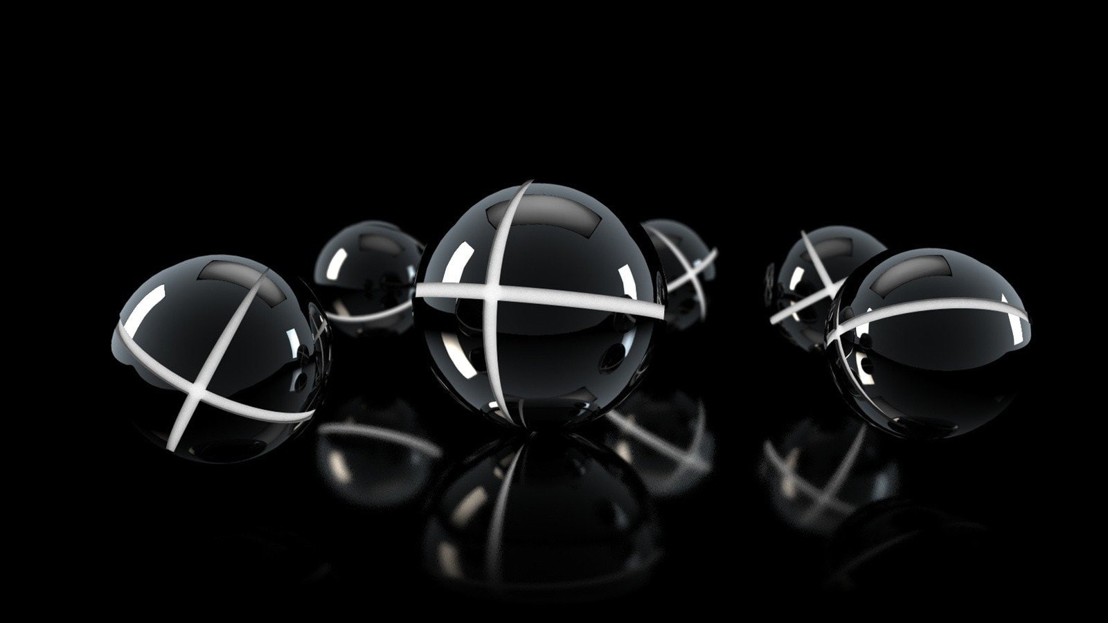 copy space, three objects, shiny, success, 720P, orbs, wealth, close-up, single object, shape, reflection, studio shot, arts culture and entertainment, HD Wallpaper