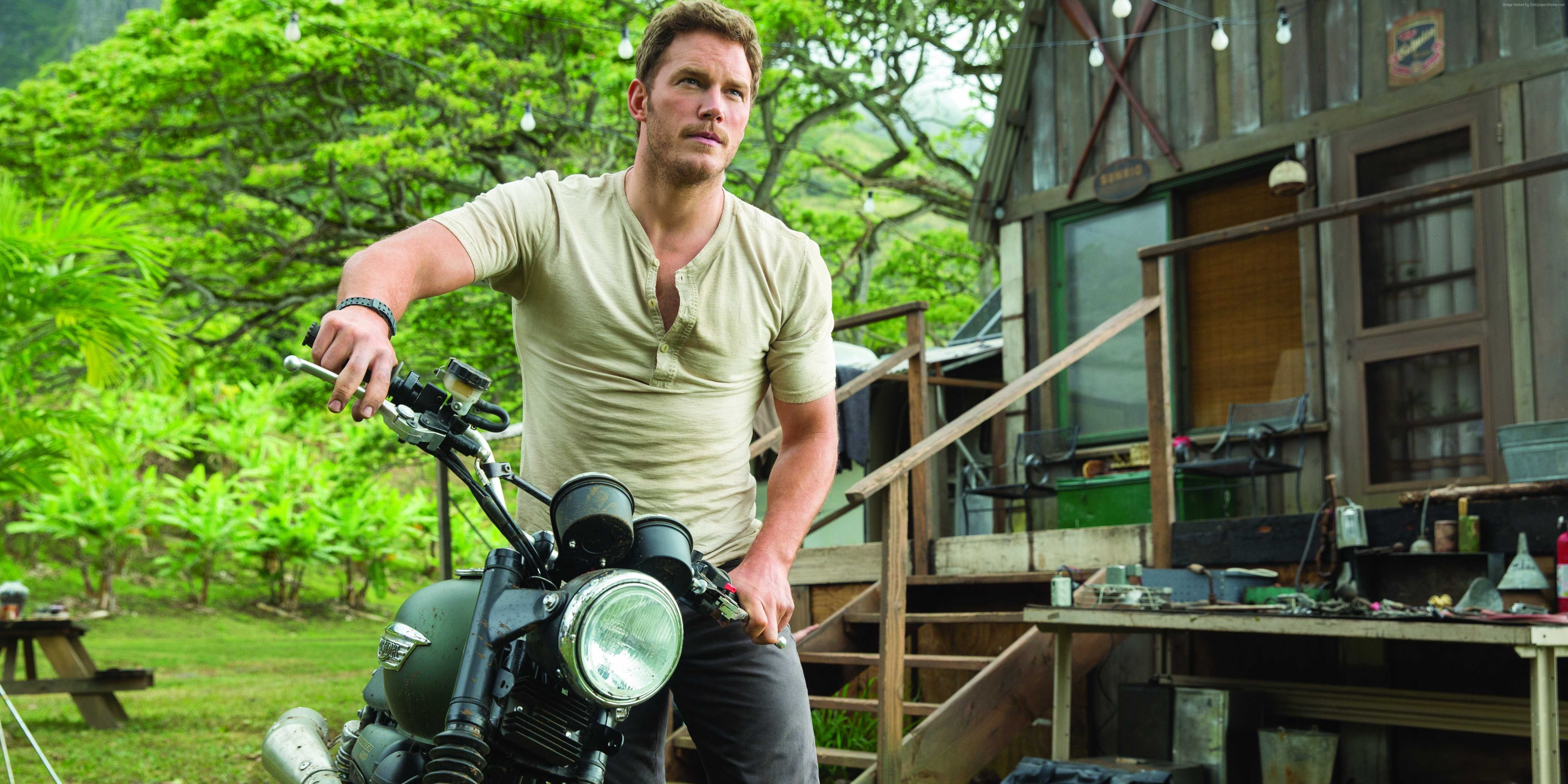 Jurassic world, one person, day, looking, leisure activity, mid adult, real people, Most Popular Celebs, standing, three quarter length, men, transportation, HD Wallpaper