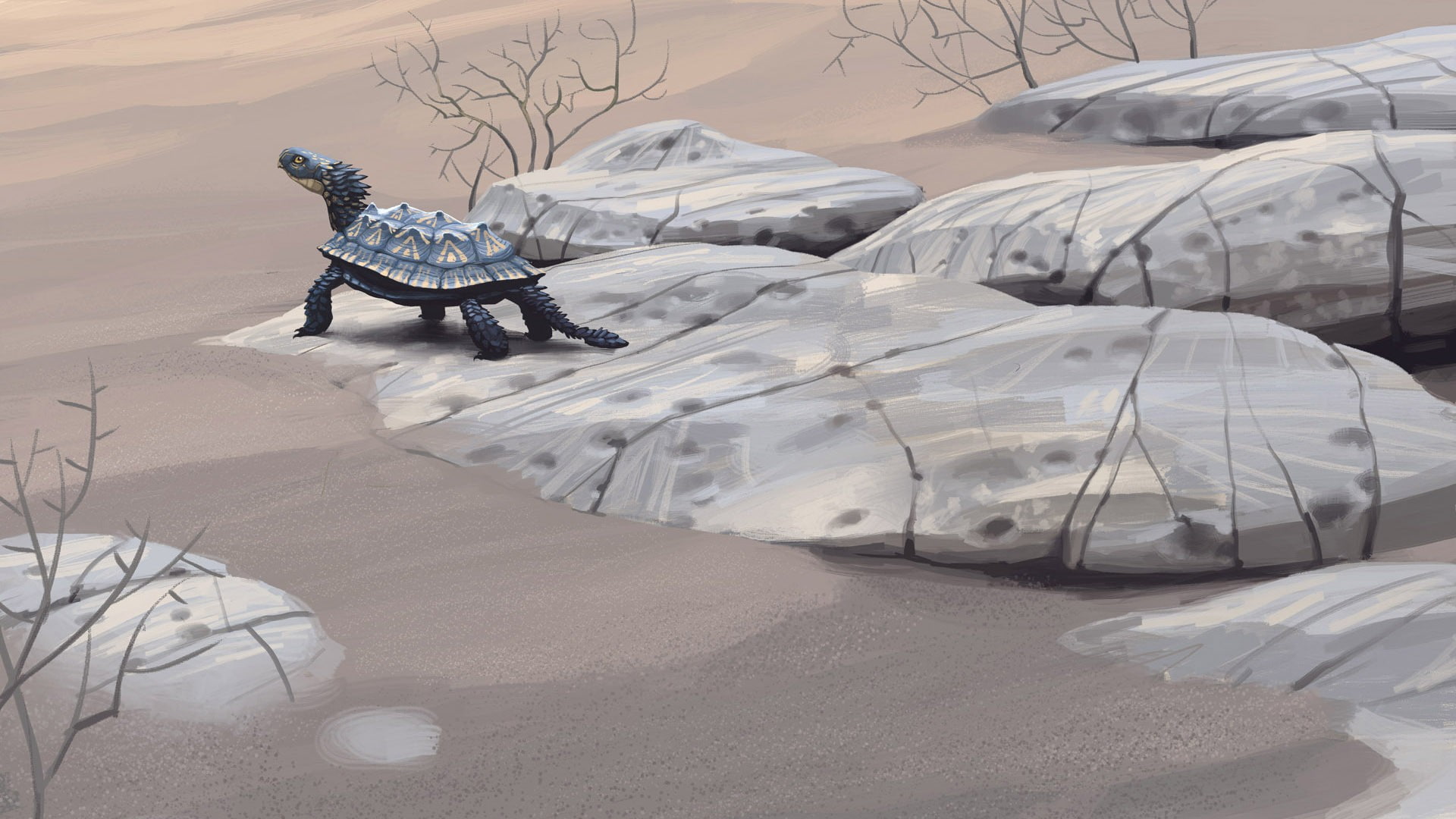 1080P, dinosaurs, Simon Stålenhag, HD Wallpaper