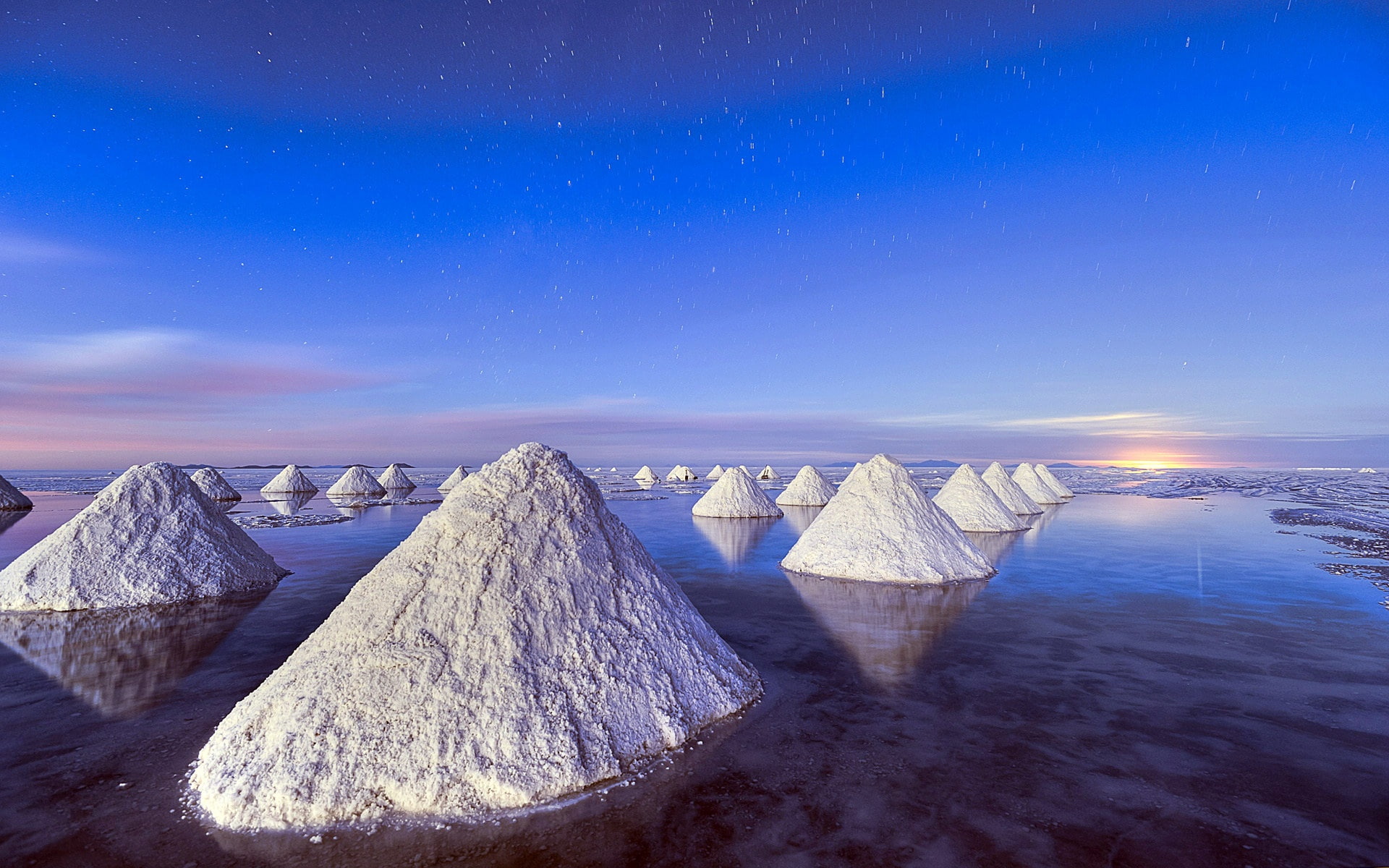 1080P, Piles, Salt, Sky, Blue, Sea, Dead, HD Wallpaper