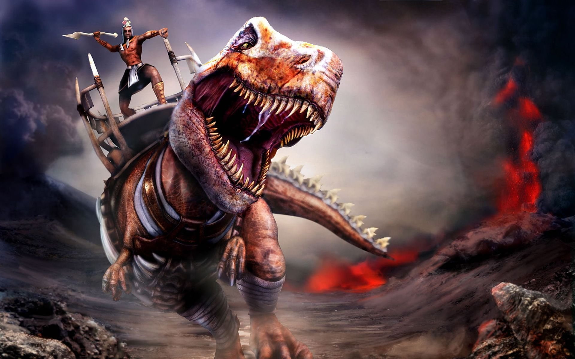 fantasy, prehistoric, paraworld, strategy, dinosaur, 1080P, adventure, HD Wallpaper