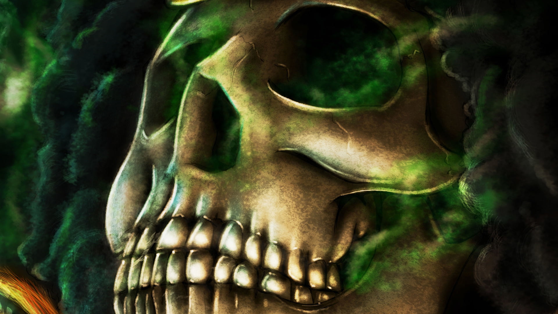 human skeleton, cuirass, portrait, breastplate, art, armor plate, triceratops, shield, bone, fantasy, 1080P, human teeth, human body part, body part, human bone, HD Wallpaper