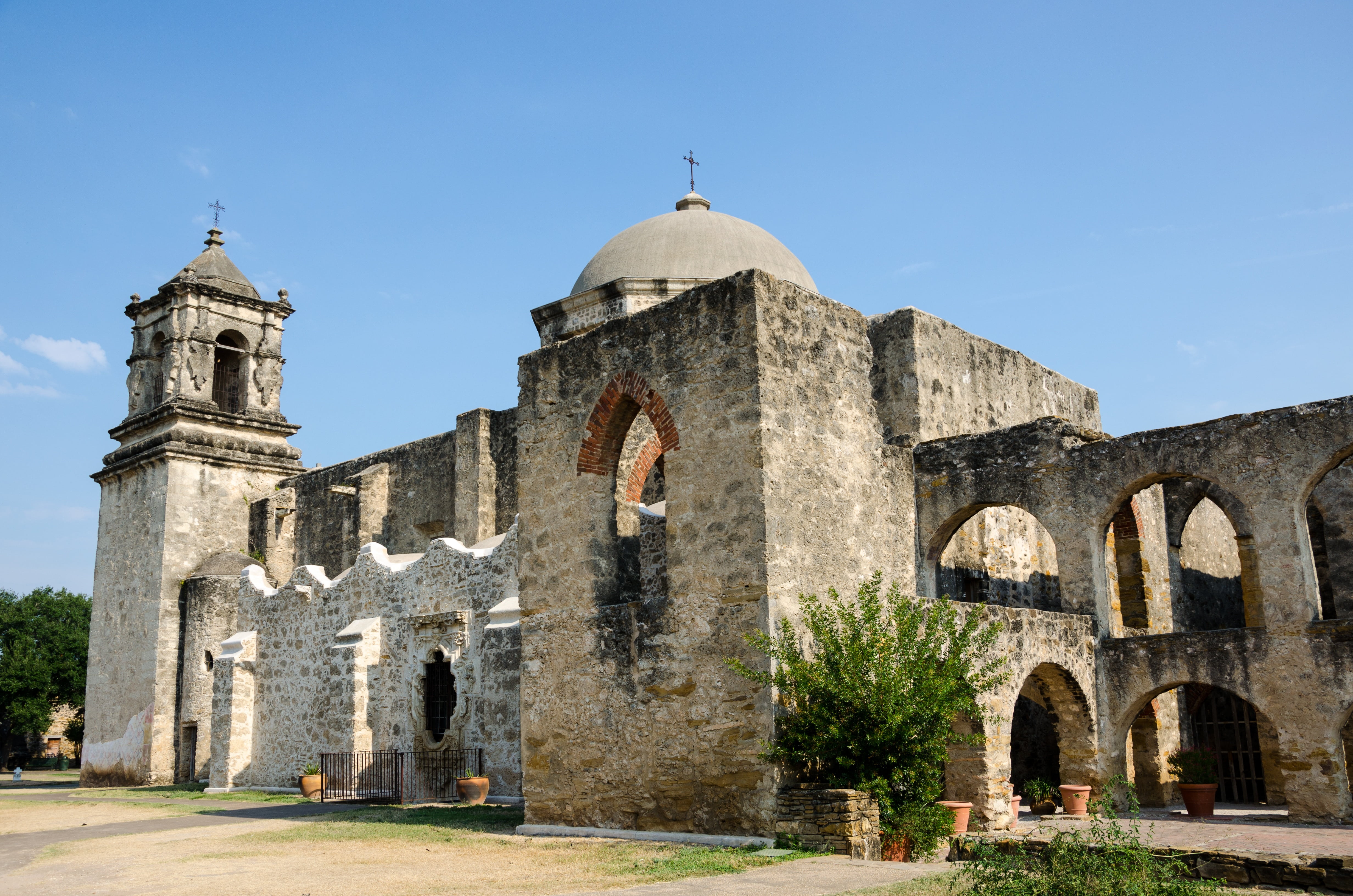 spirituality, san antonio, the past, church, spanish, san miguel de aguayo, mission station, travel destinations, america, 4K, belief, built structure, HD Wallpaper