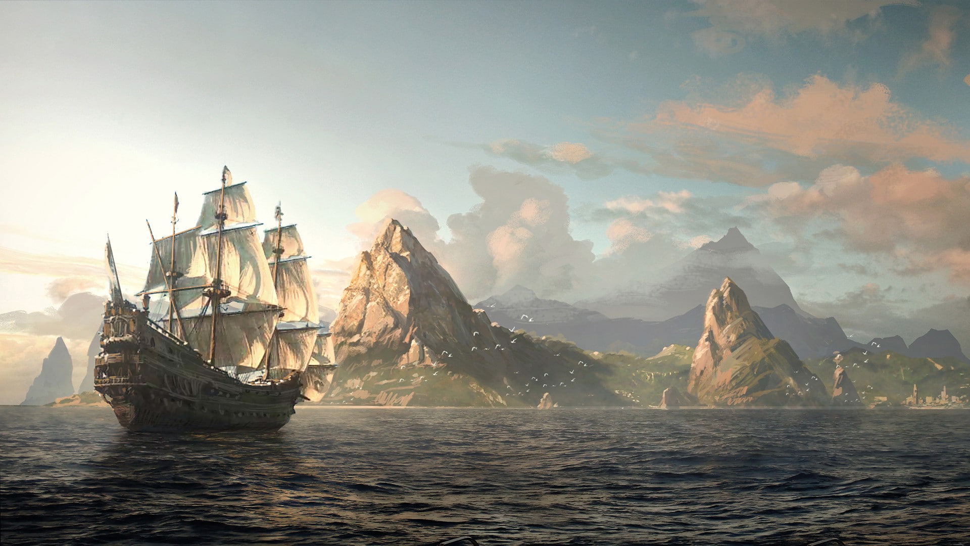 Anno, artwork, landscape, 1080P, HD Wallpaper