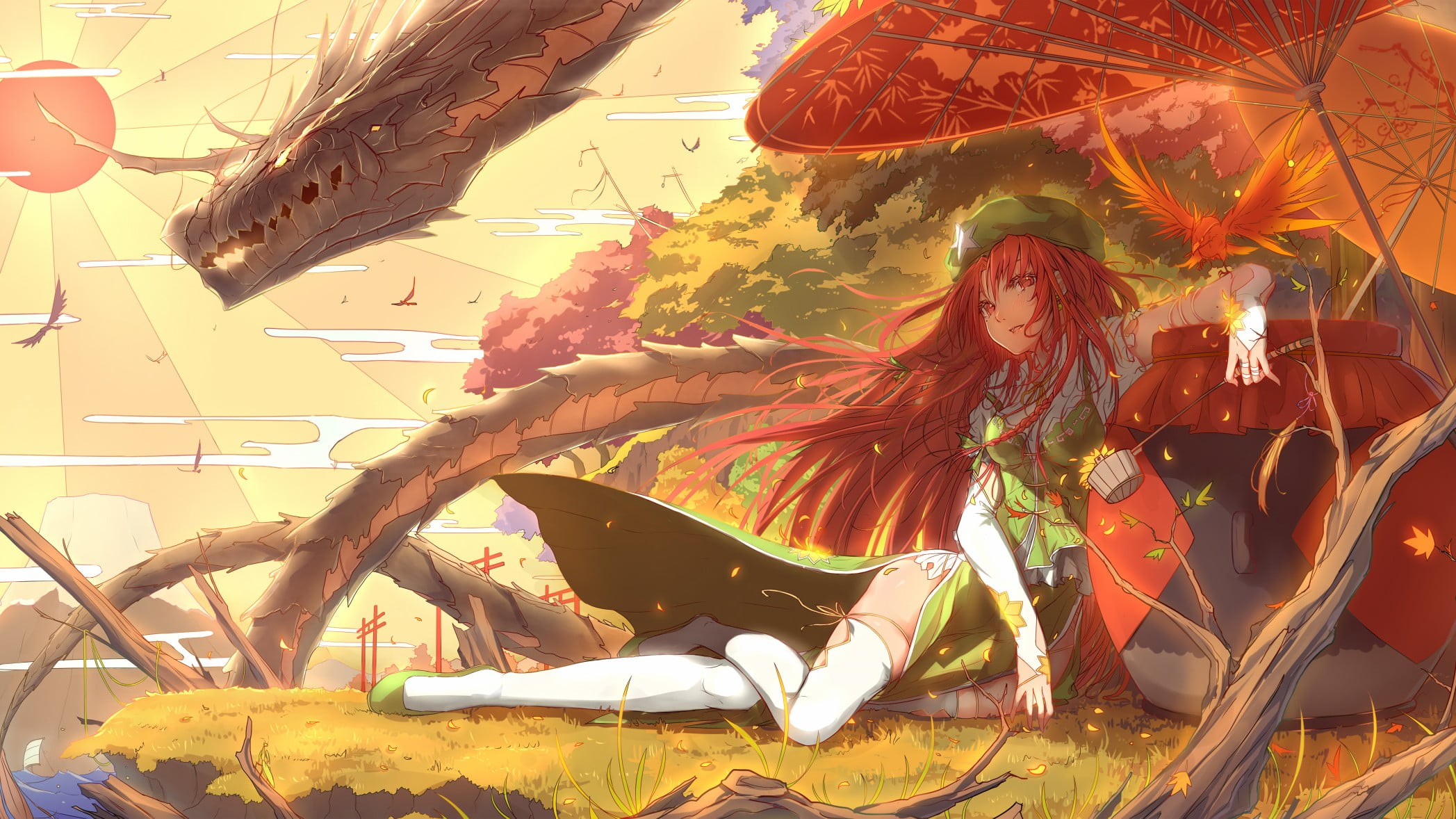 one person, long hair, day, dragon, hairstyle, anime, leisure activity, real people, front view, art and craft, portrait, looking at camera, sitting, lifestyles, HD Wallpaper