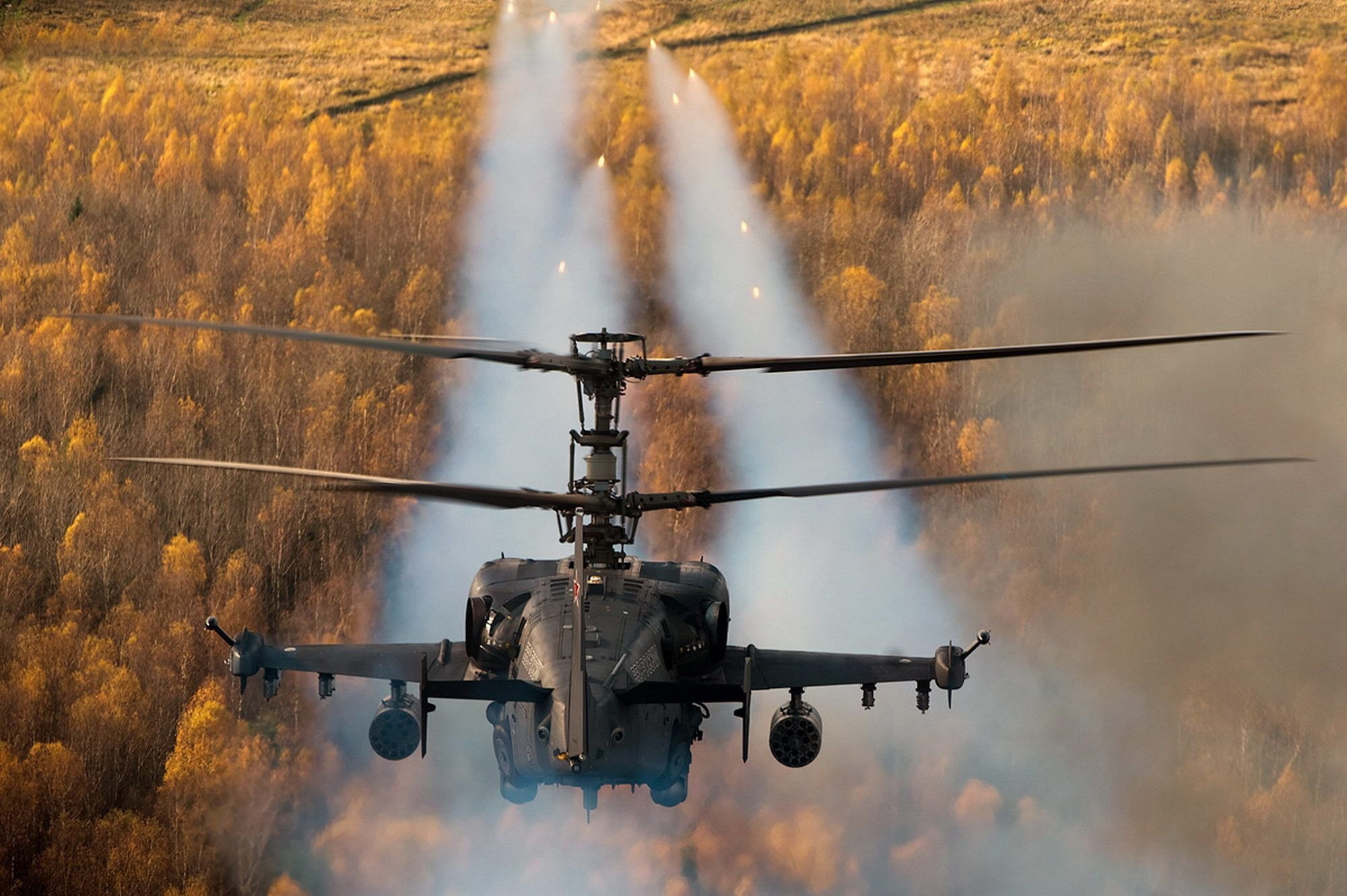 1080P, ussian, military, alligatork, ka 52, stroke, autumn, helicopter, HD Wallpaper