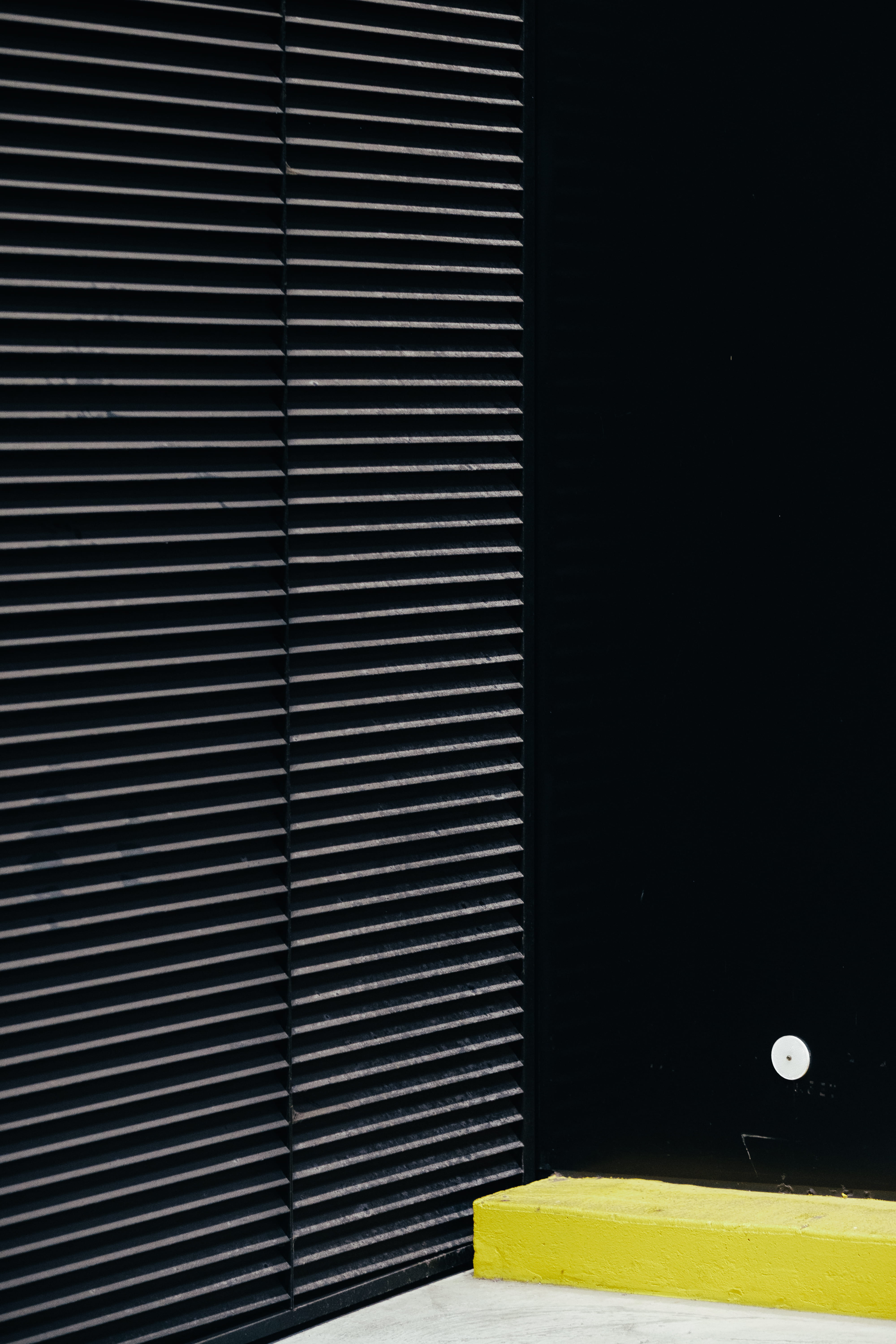 domestic room, built structure, shapes, architecture, pattern, close-up, geometric, 5K, indoors, horizontal line, striped, minimalistic, black color, photo, Phone HD Wallpaper